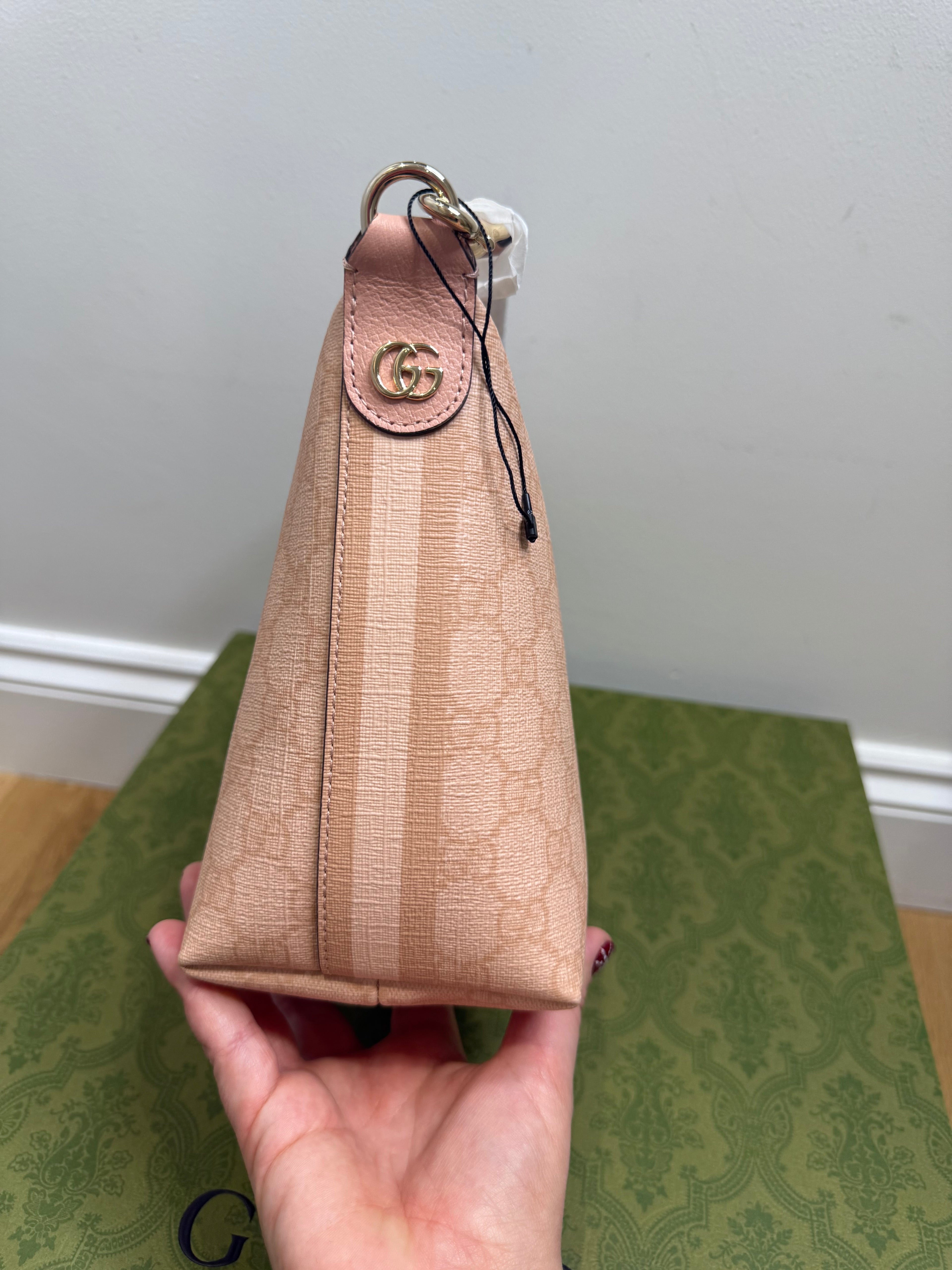 New Gucci Ophidia Super Mini Shoulder Bag Dusty Pink 2024 Designer Bag