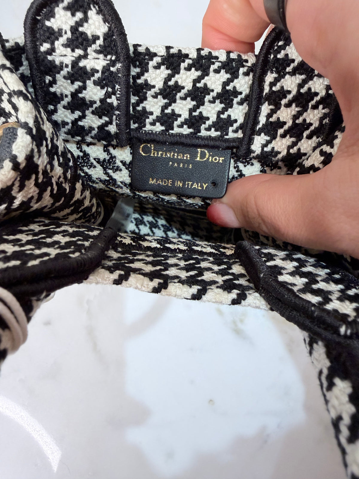 Christian Dior Mini Tote Bag – Black & White – Brand New with Tags