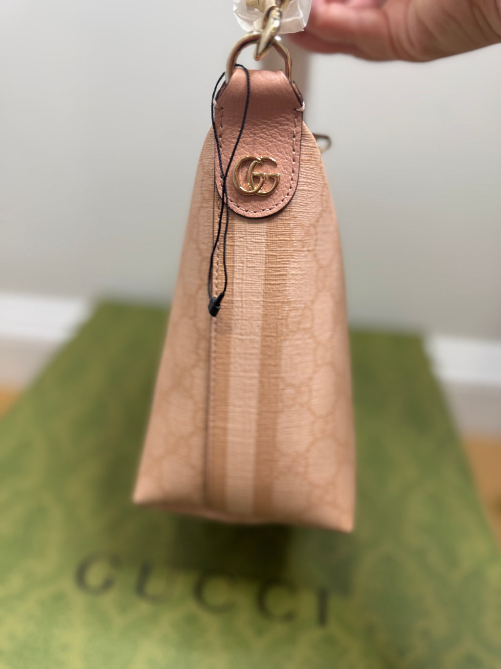 New Gucci Ophidia Super Mini Shoulder Bag Dusty Pink 2024 Designer Bag