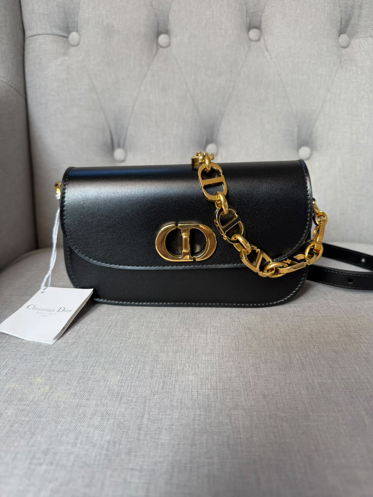 Christian Dior Small 30 Montaigne Avenue Bag – Black – Brand New with Tags
