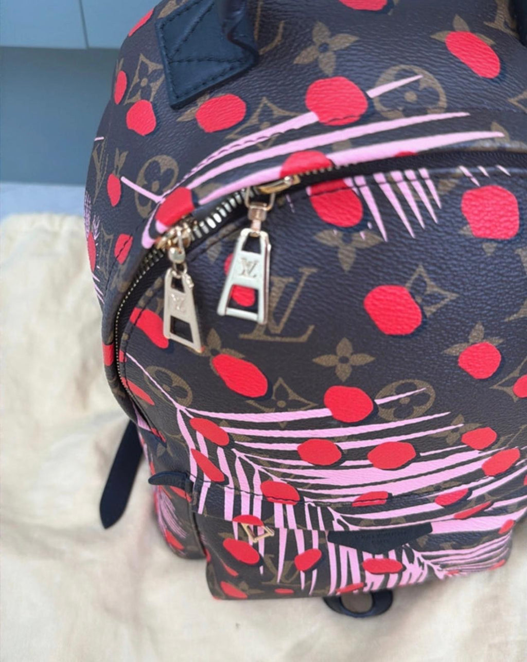 Pre owned Louis Vuitton limited edition jungle spot palm spring backpack