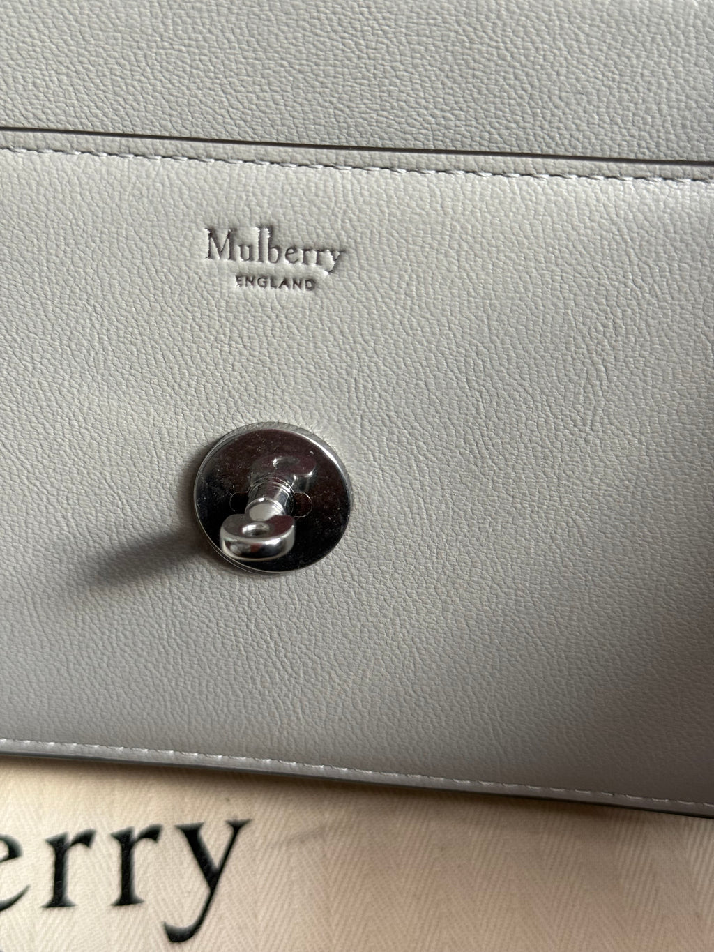 New Mulberry Small Darley Bag in Pale Grey