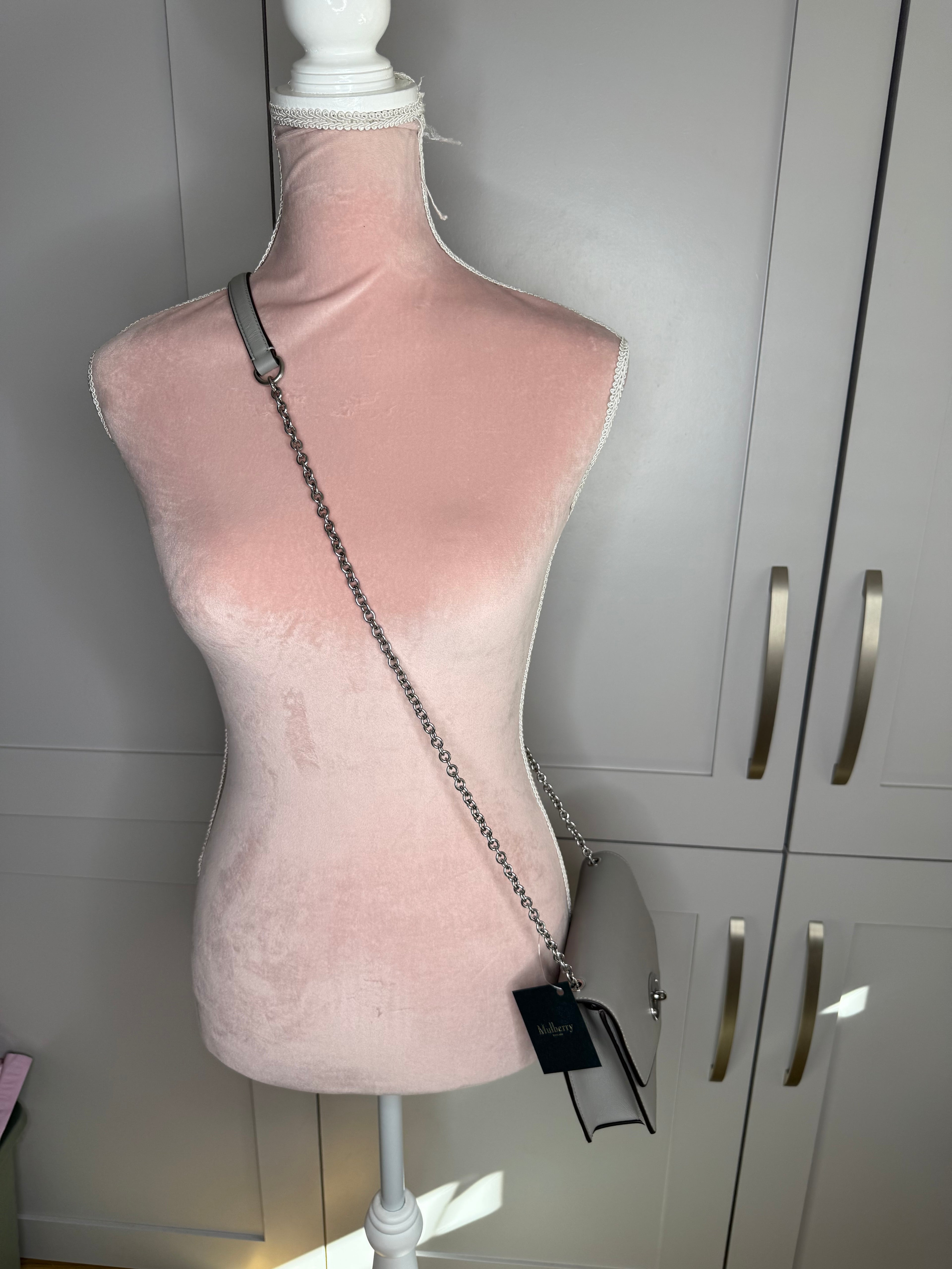 New Mulberry Small Darley Bag in Pale Grey