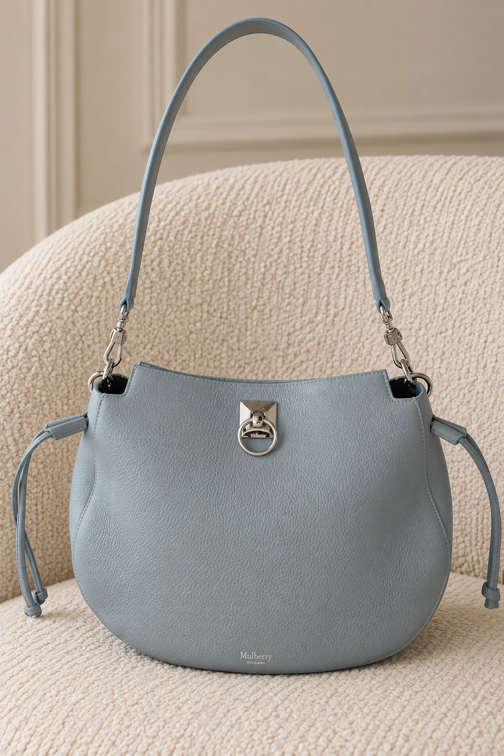 Mulberry Iris Hobo Shoulder Bag – Cloud Blue – Brand New