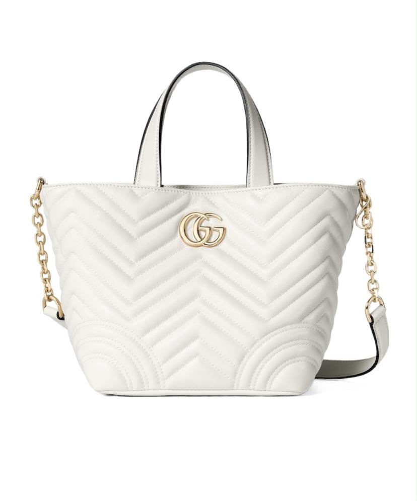 Gucci GG Marmont Small Tote Bag – Ivory – Brand New