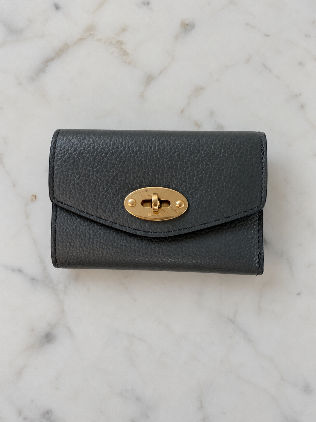 Mulberry Darley Folded Multi-Card Wallet – Grey – Brand New with Cosmetic Defect
