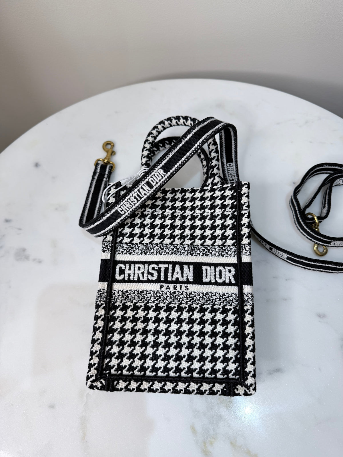 Christian Dior Mini Tote Bag – Black & White – Brand New with Tags