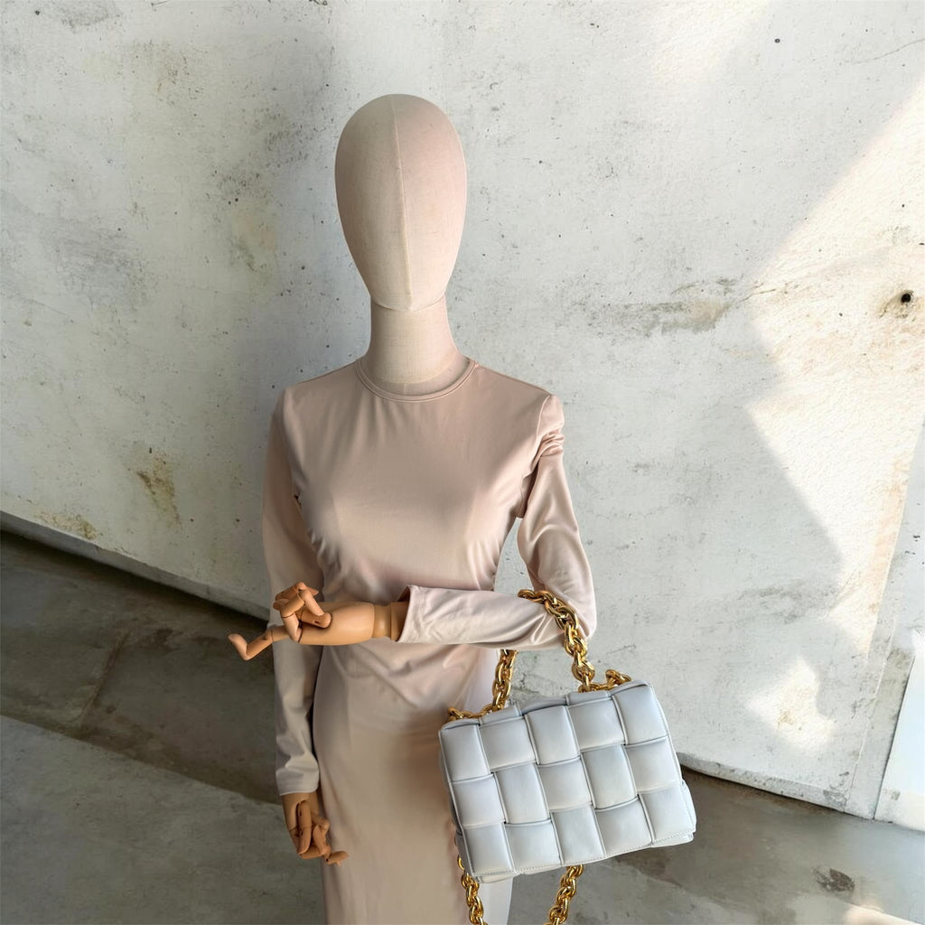 Bottega Veneta The Chain Cassette Crossbody Bag – White