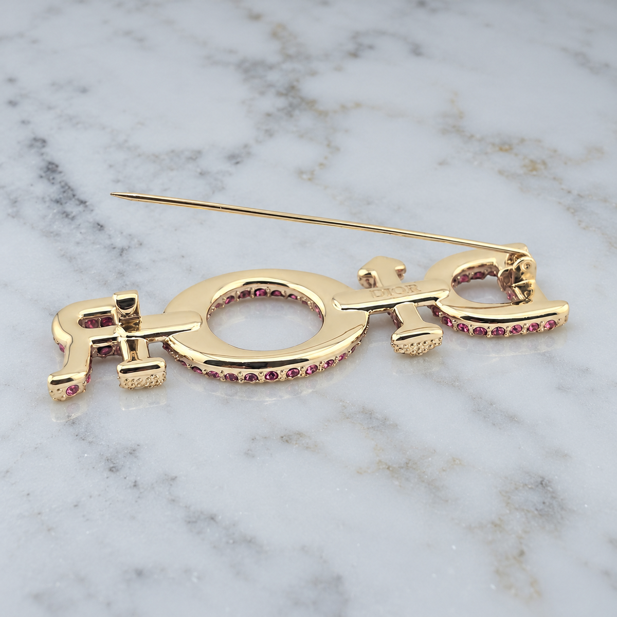 Christian Dior Miss Dior Crystal Brooch – Fuchsia Pink – Brand New with Tags