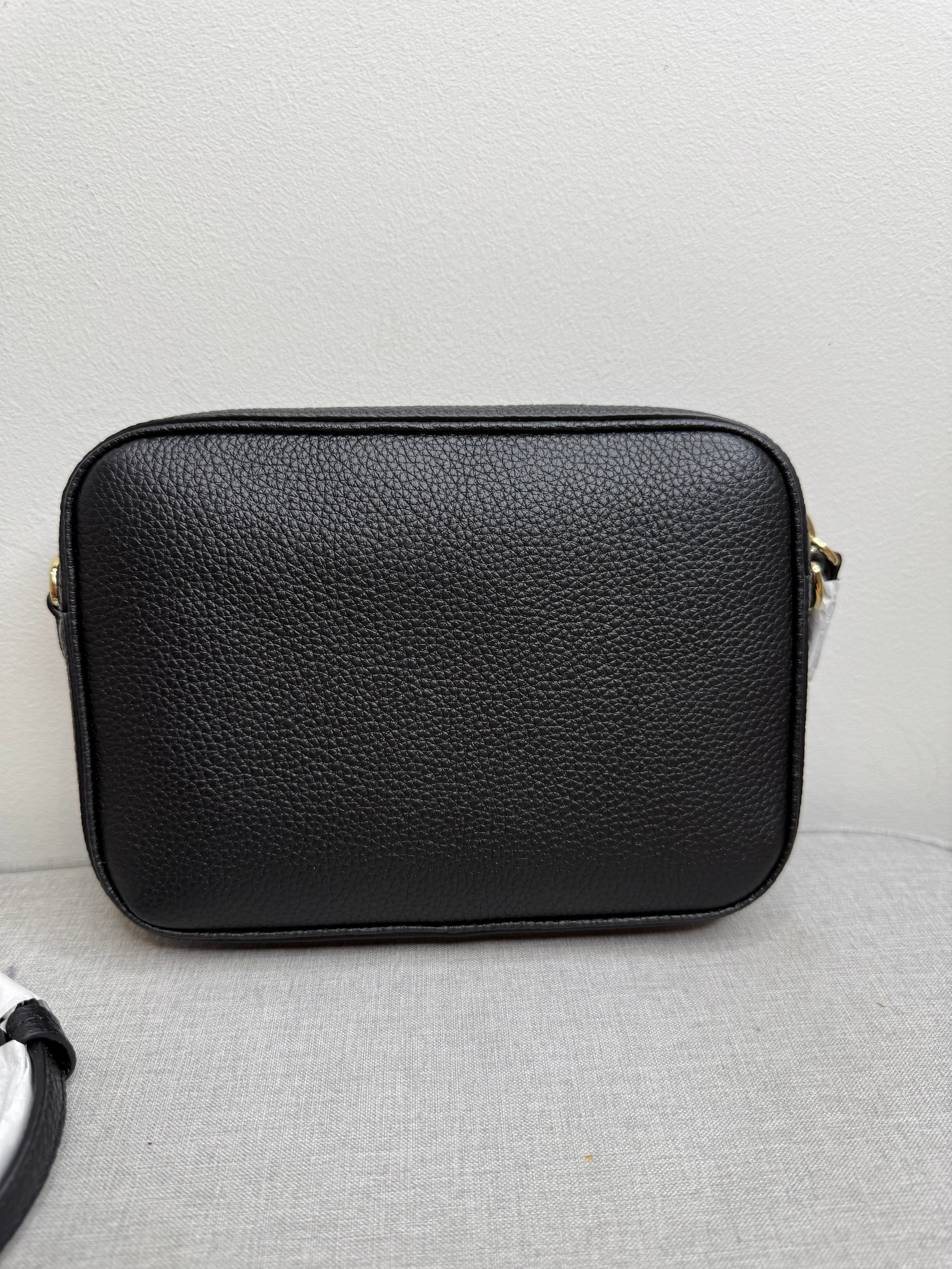 New Mulberry Classic Camera Bag in Black Small Grain Leather