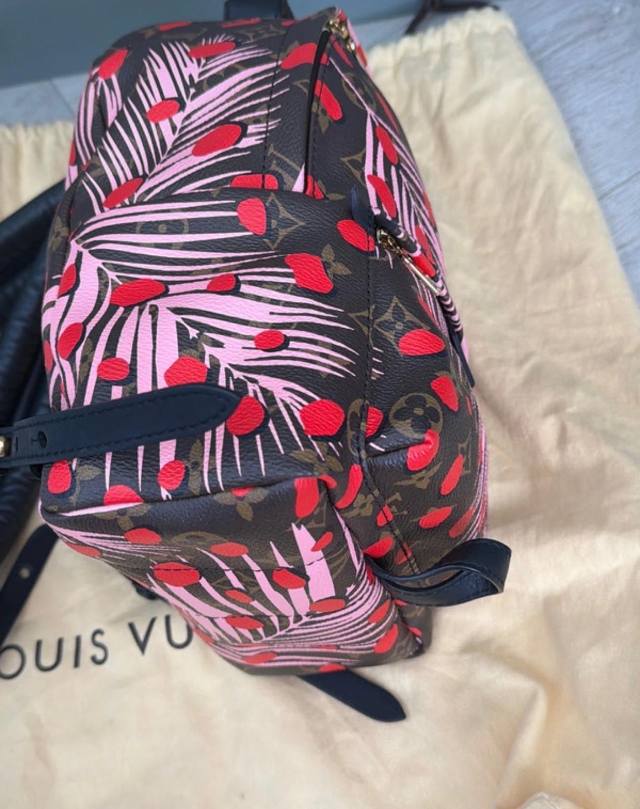 Pre owned Louis Vuitton limited edition jungle spot palm spring backpack