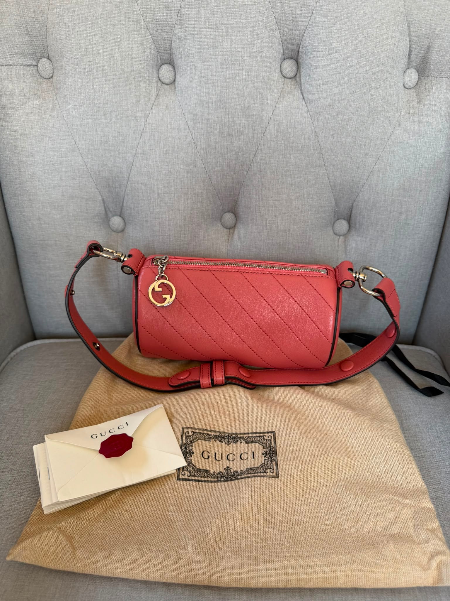Gucci Blondie Mini Barrel Shoulder Bag
