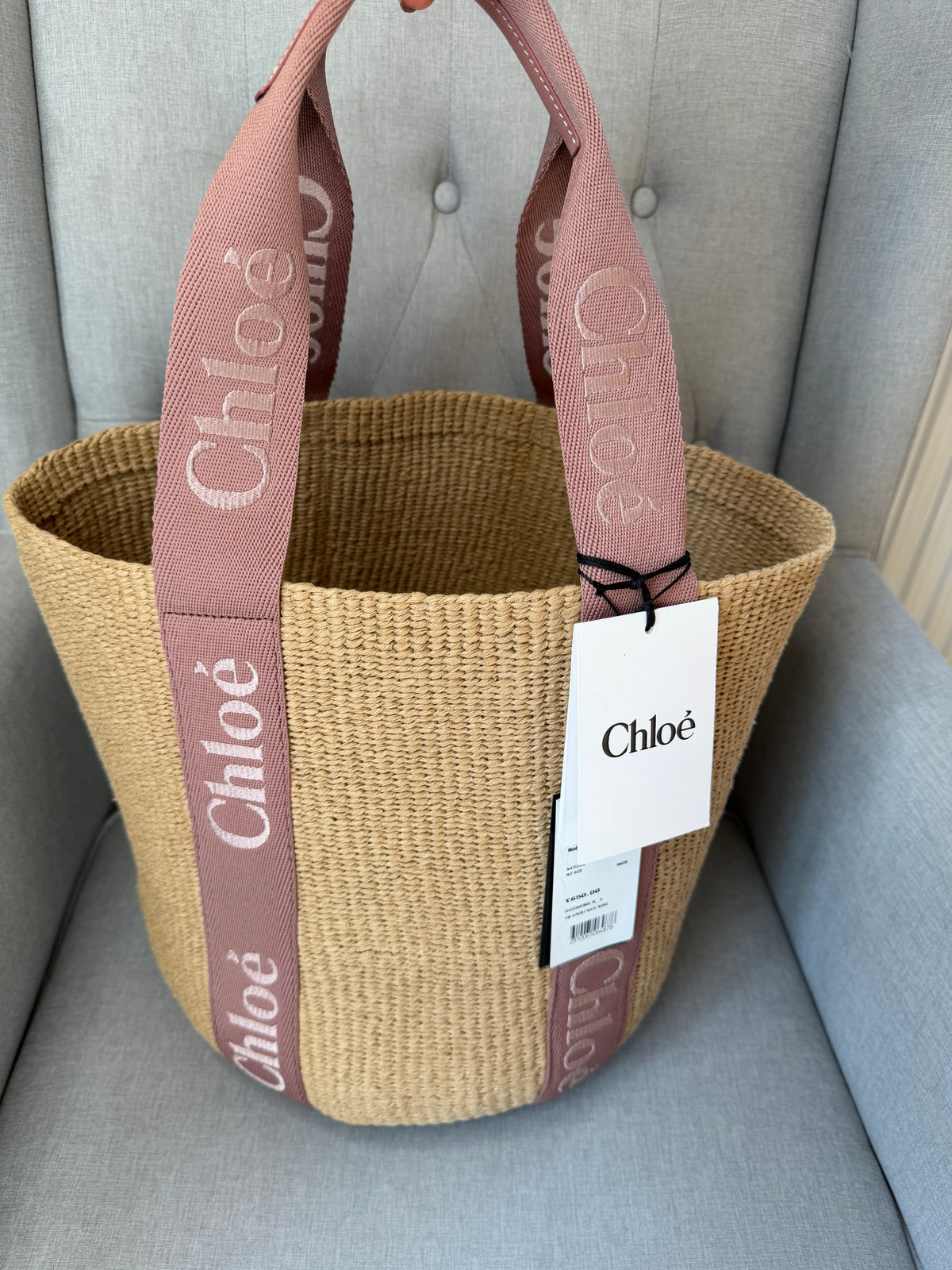 Chloe woody basket bag nougat