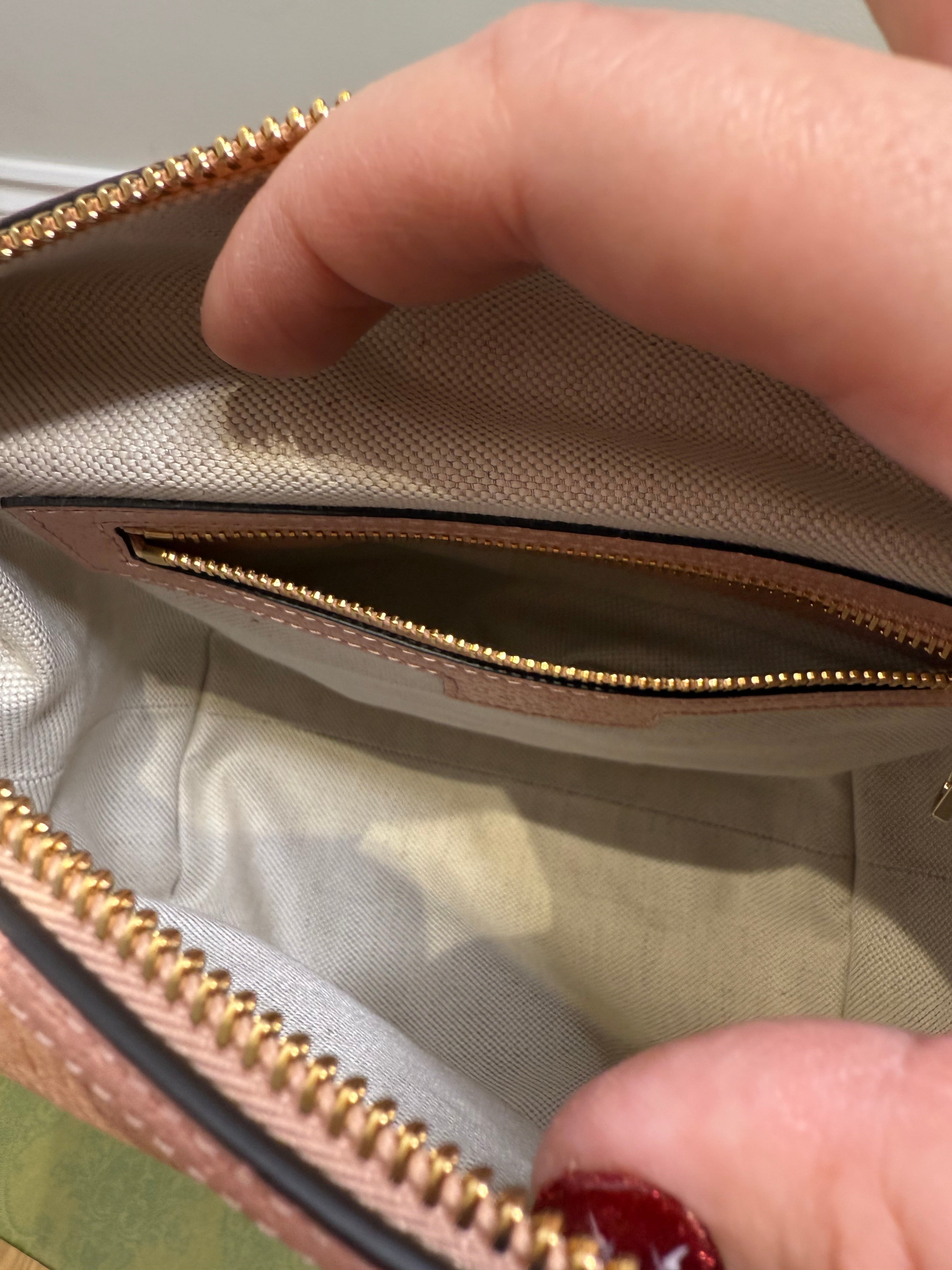 New Gucci Ophidia Super Mini Shoulder Bag Dusty Pink 2024 Designer Bag