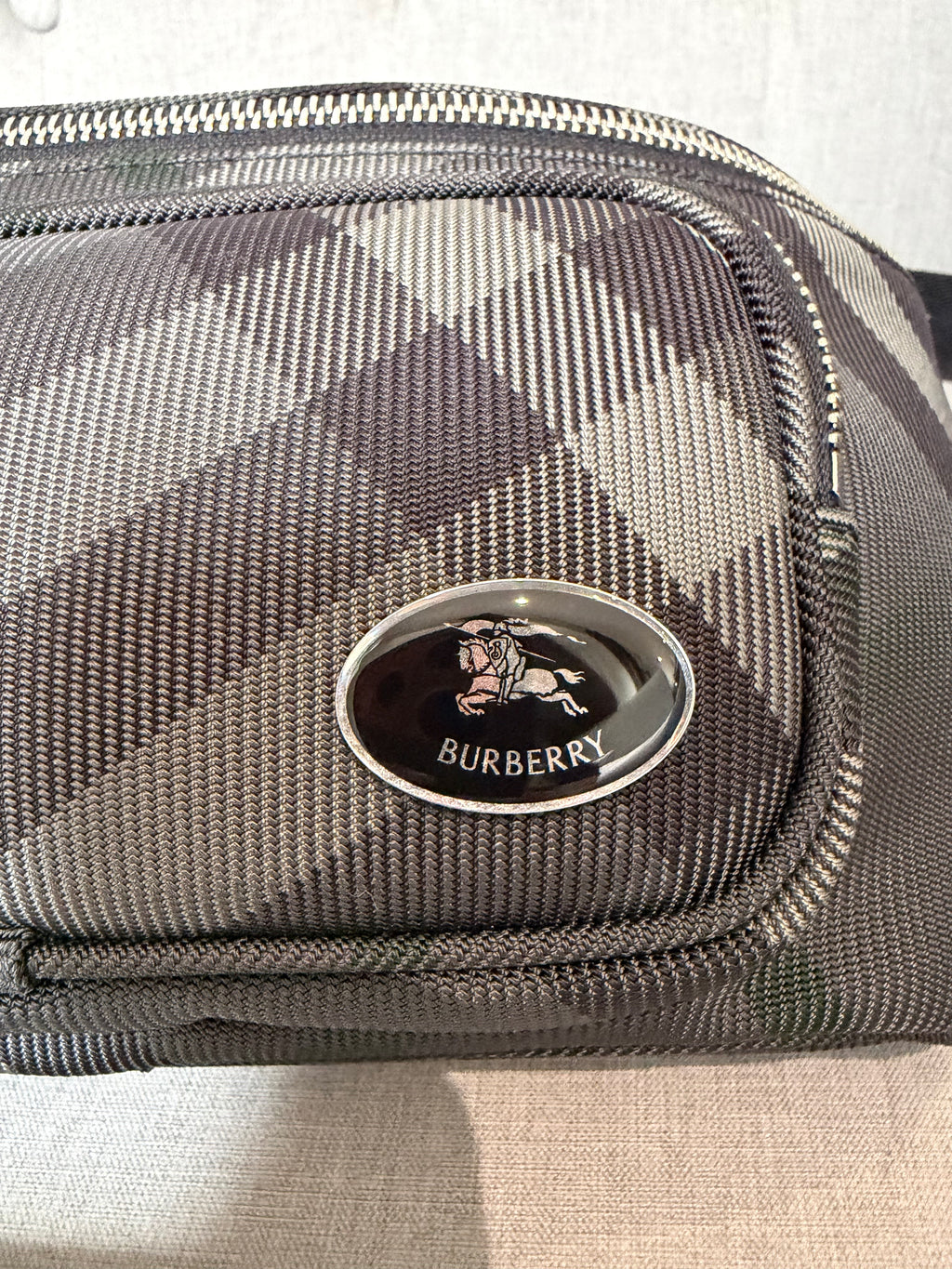 Burberry Men’s Check Belt Bag - Brand New