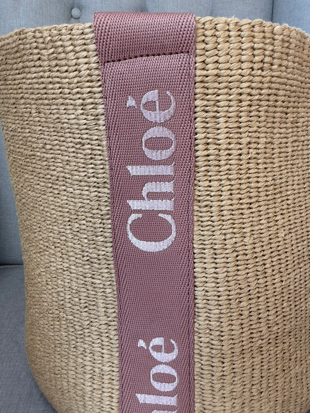 Chloe woody basket bag nougat