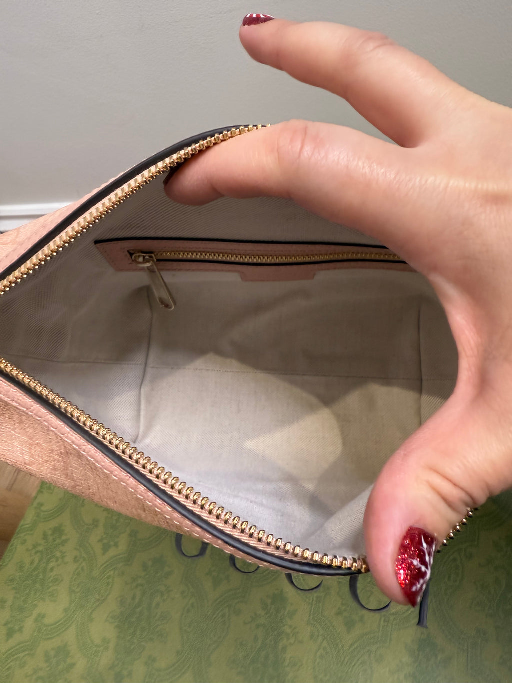 New Gucci Ophidia Super Mini Shoulder Bag Dusty Pink 2024 Designer Bag