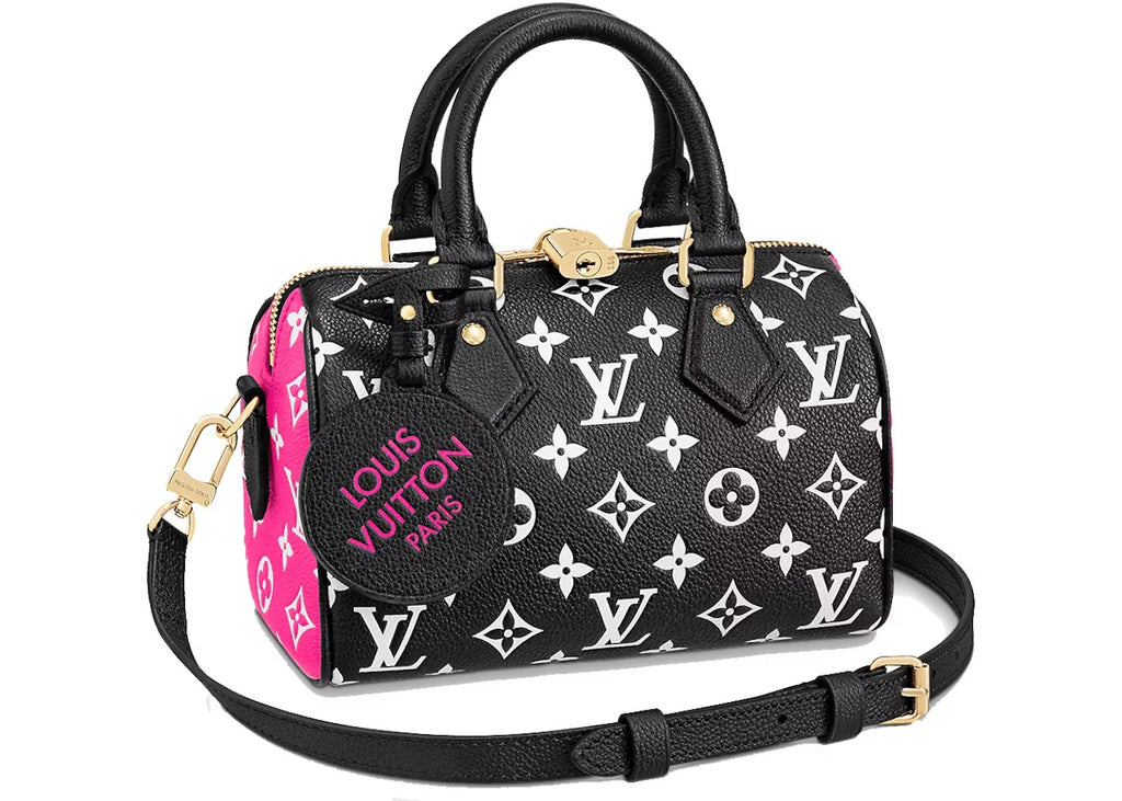 Pre owned Louis Vuitton Ltd edition speedy 20 empreinte leather black and white
