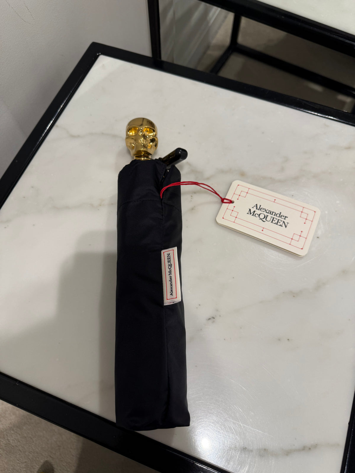 Alexander Mcqueen Automatic Skull Handle Umbrella - Brand New in Box