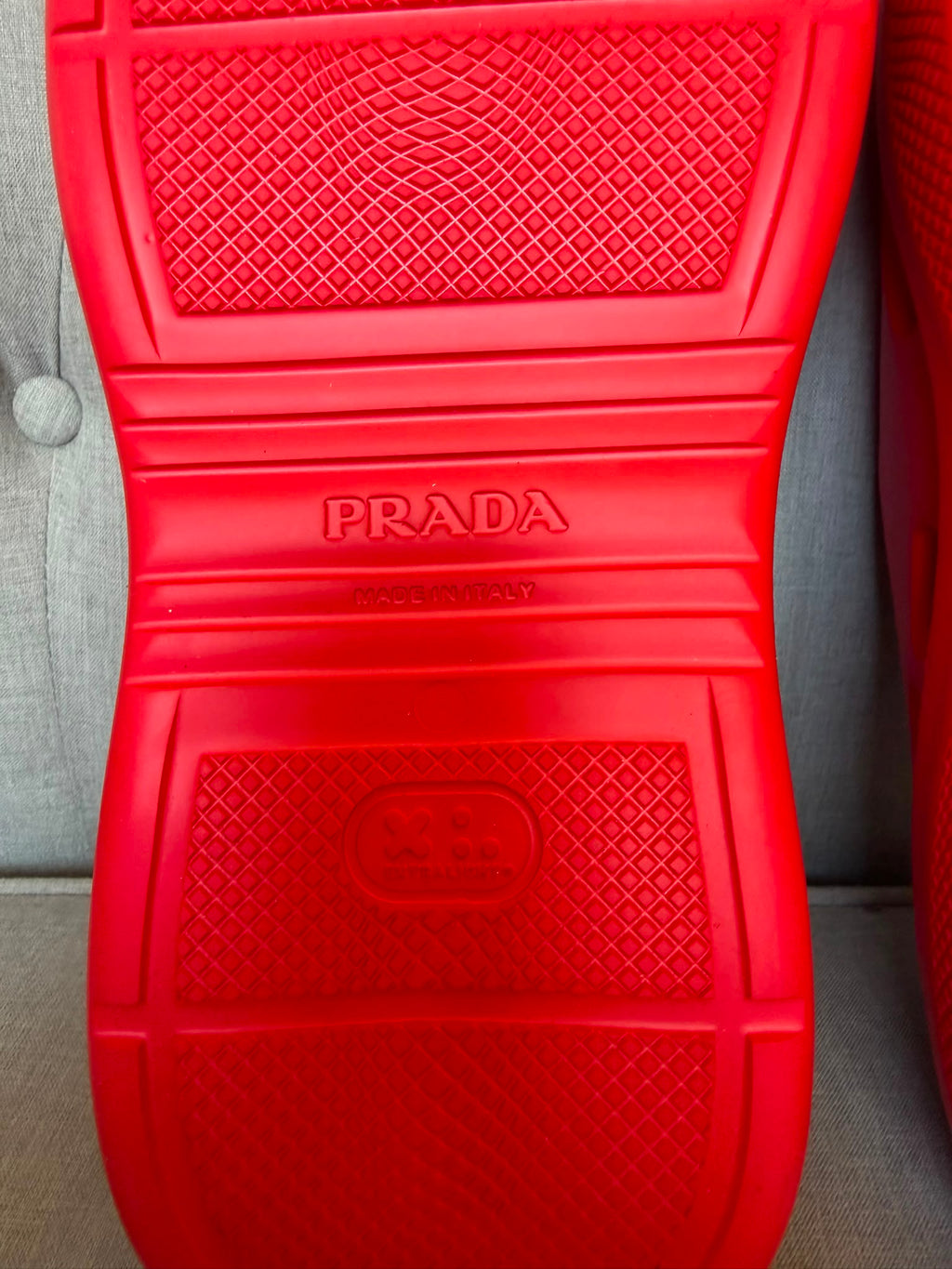 Prada Red Mules