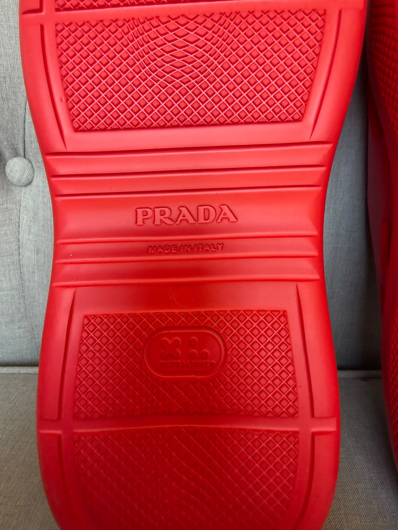 Prada Red Mules