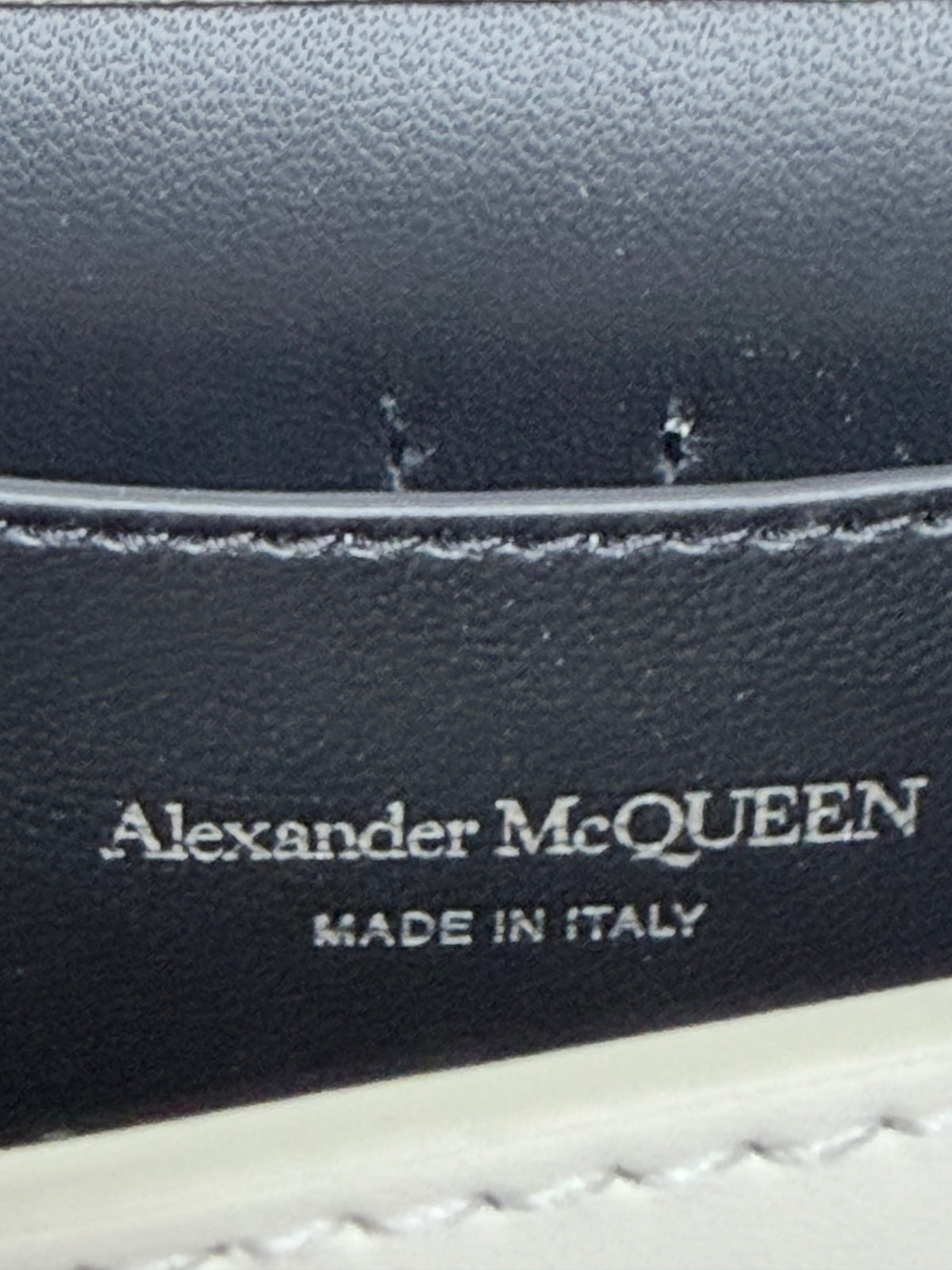 Alexander McQueen The Slash Medium Bag – Ivory Leather – Brand New with Tags