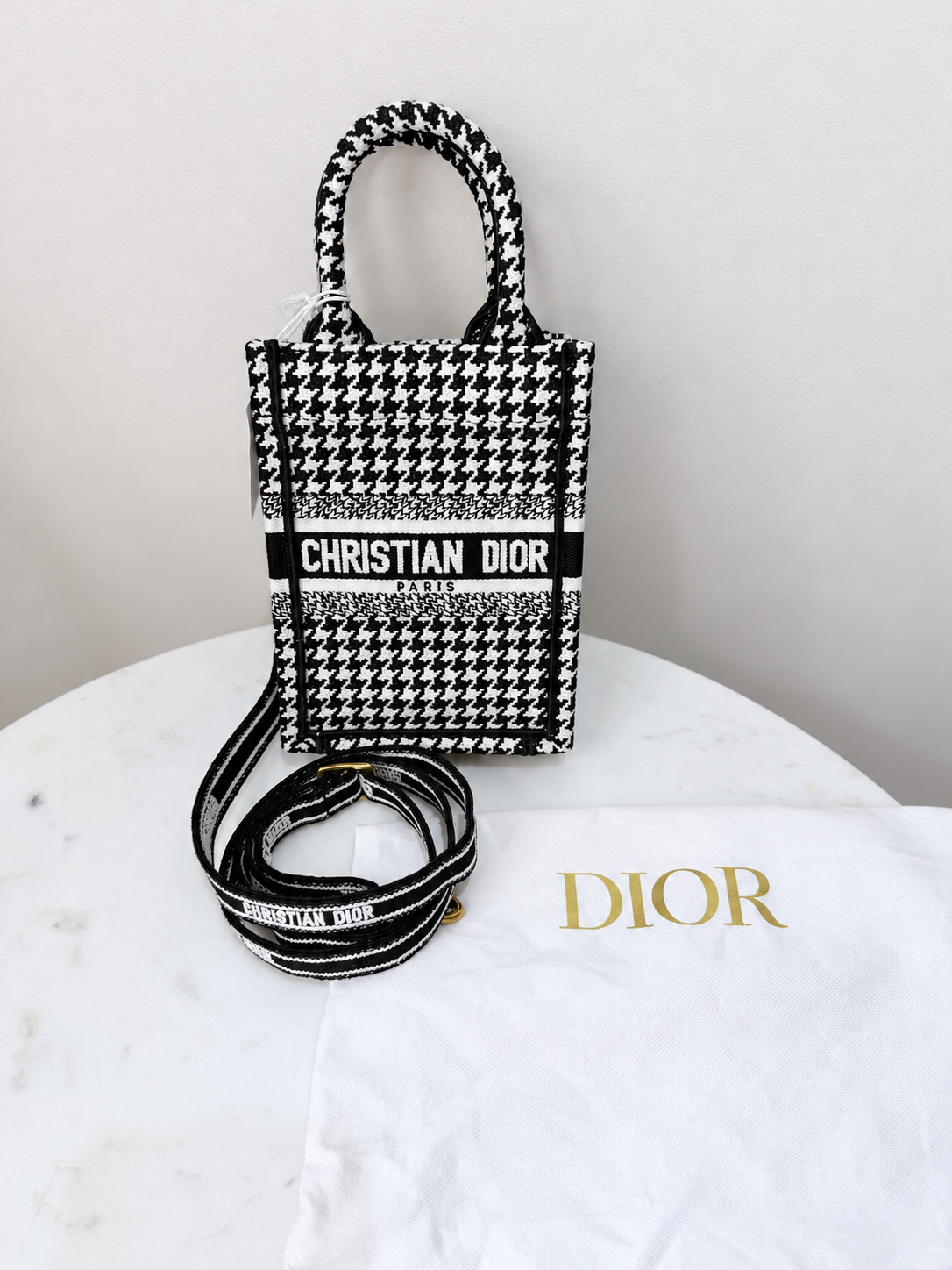 Christian Dior Mini Tote Bag – Black & White – Brand New with Tags