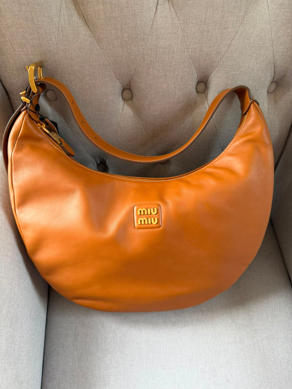 Miu Miu
Logo Plaque Shoulder Bag