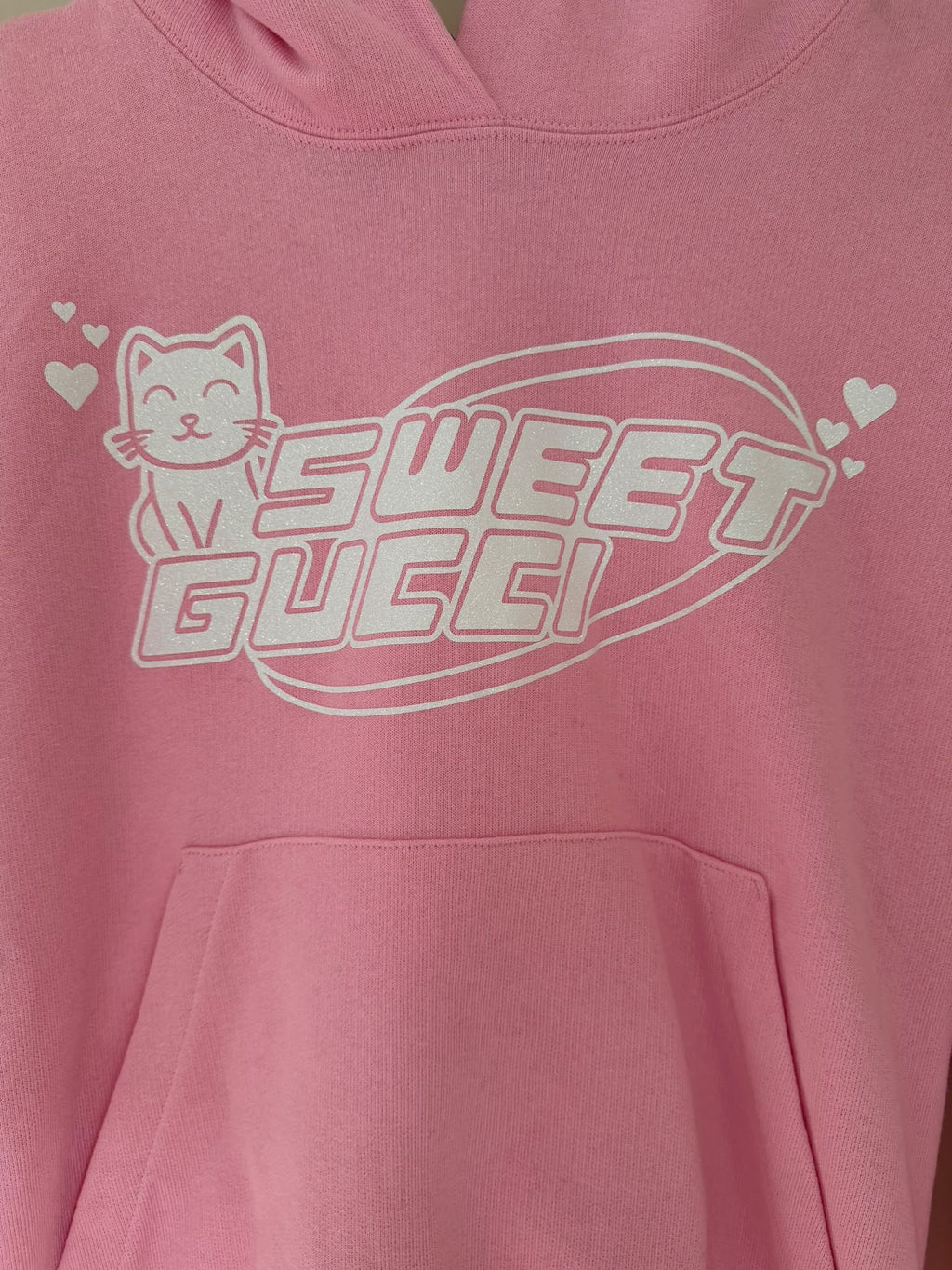 Gucci Sweet Gucci Hoodie – Bubblegum Pink – Large – Like-New Condition