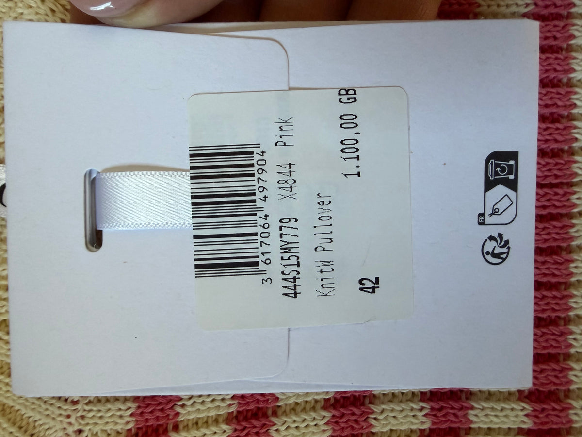 Christian Dior Dioriviera Striped Short-Sleeved Sweater – Size 42 / UK 10–12 - Brand New
