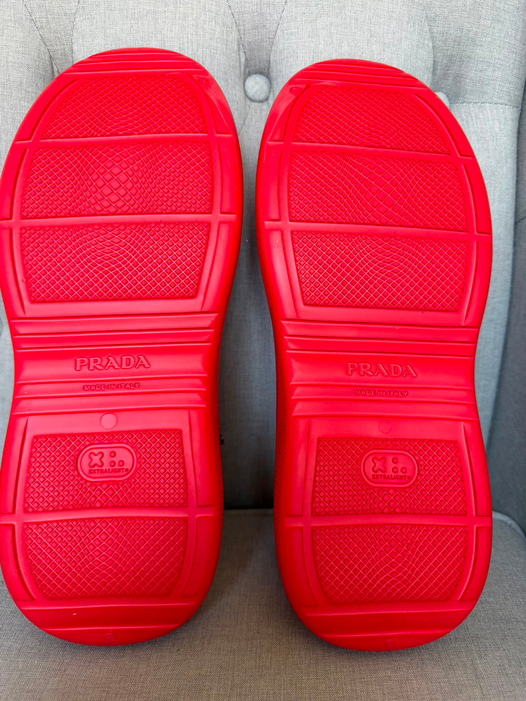 Prada Red Mules