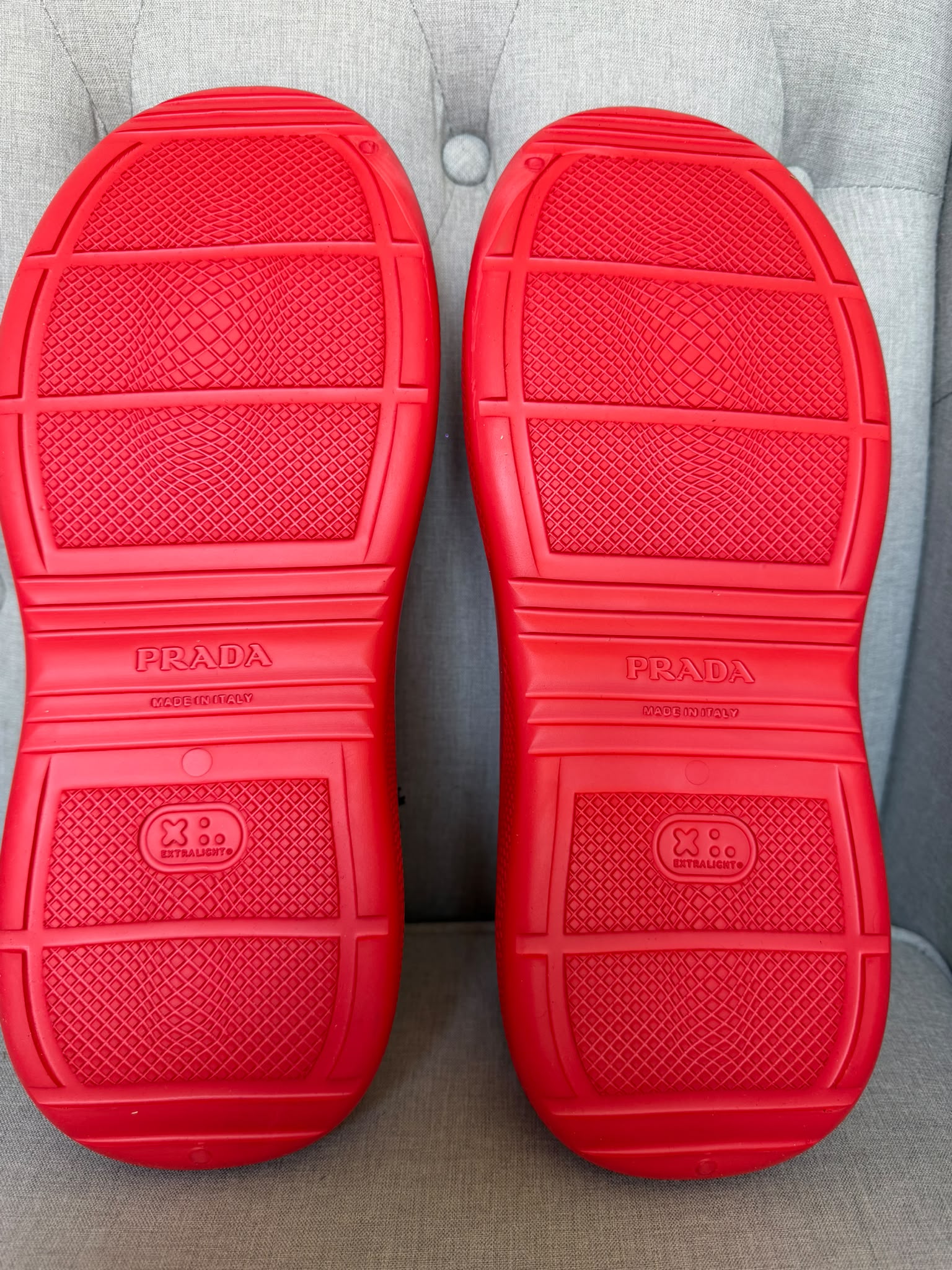 Prada Red Mules