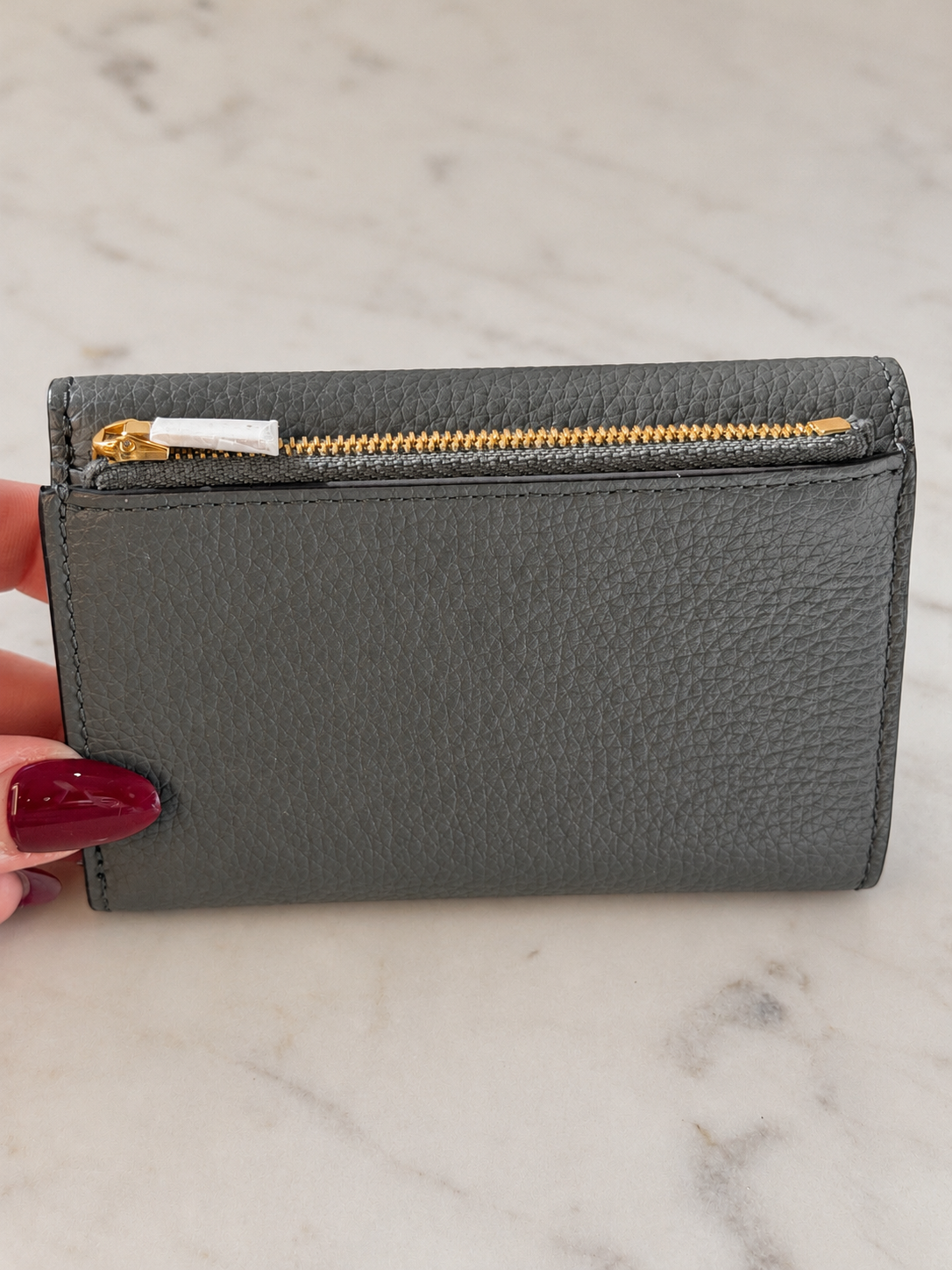 Mulberry Darley Folded Multi-Card Wallet – Grey – Brand New with Cosmetic Defect