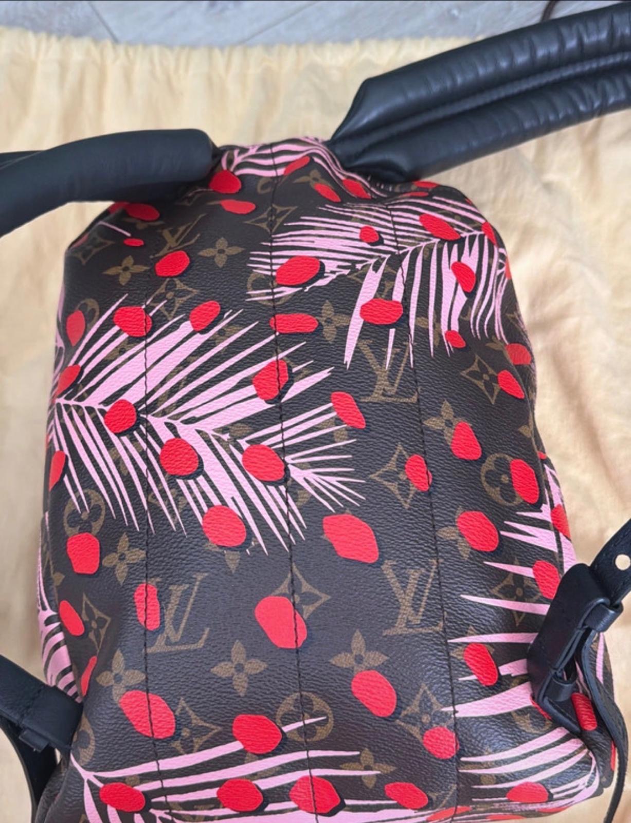 Pre owned Louis Vuitton limited edition jungle spot palm spring backpack