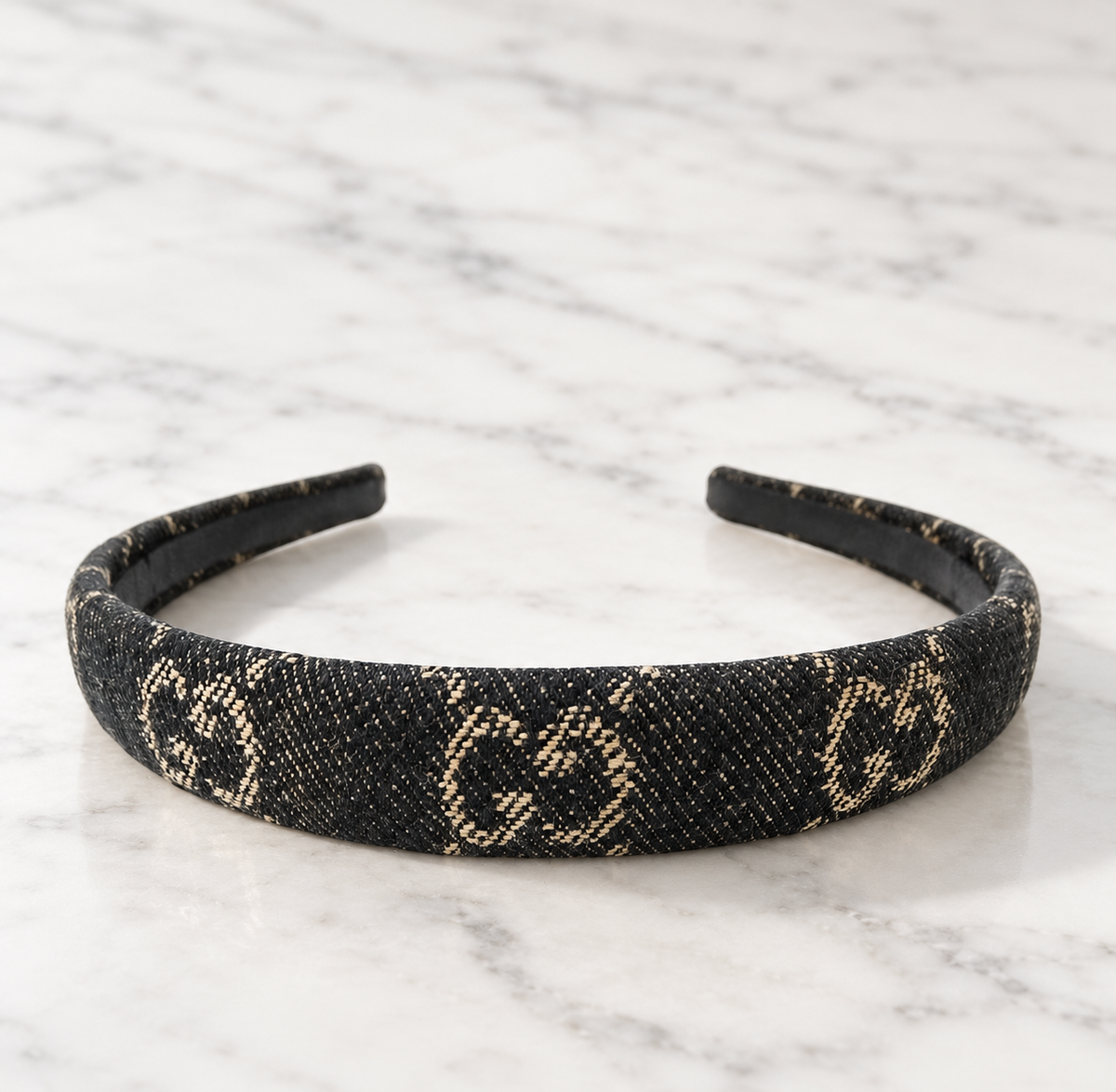 Gucci GG Denim Headband - Brand New