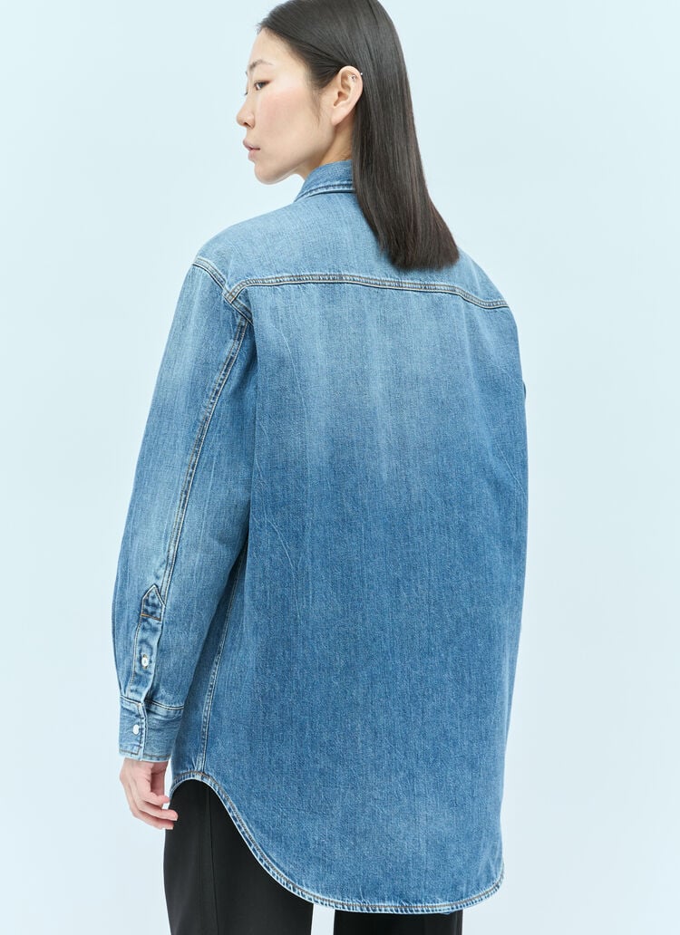 Gucci Interlocking G Denim Jacket with Crystal Brooch – Blue  – Brand New with Tags