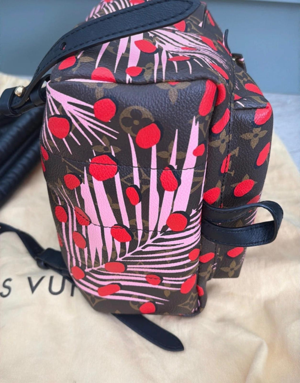 Pre owned Louis Vuitton limited edition jungle spot palm spring backpack