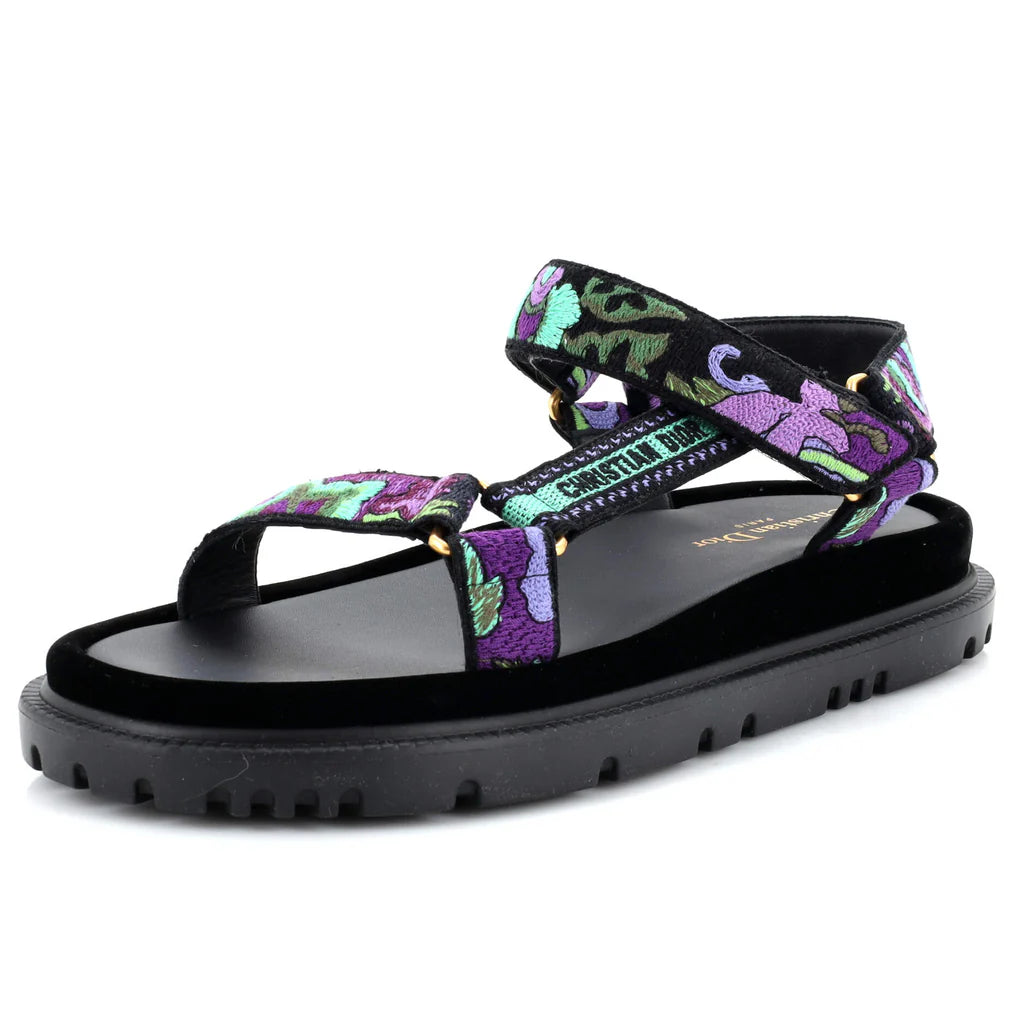 Christian Dior floral sandals