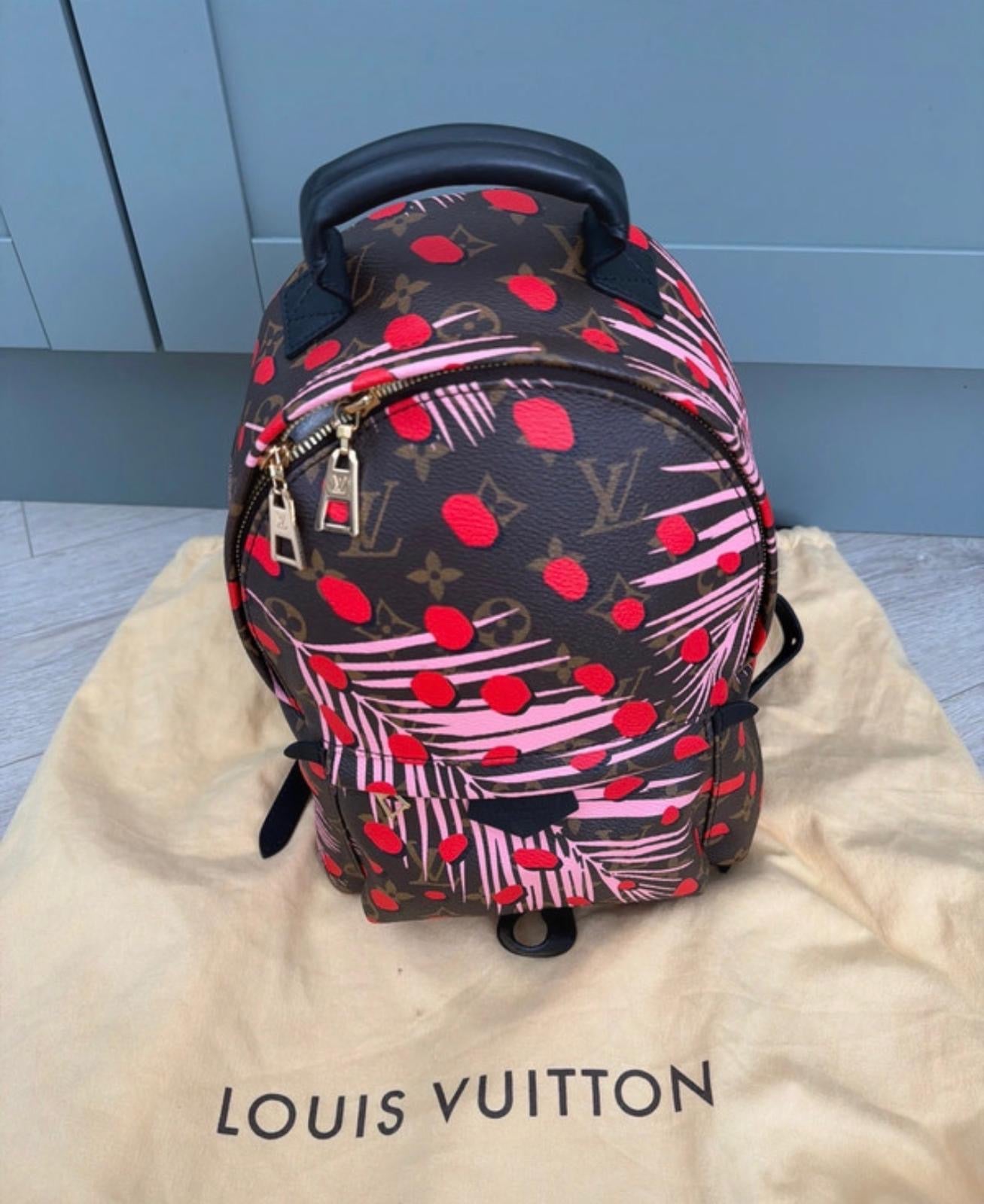 Pre owned Louis Vuitton limited edition jungle spot palm spring backpack