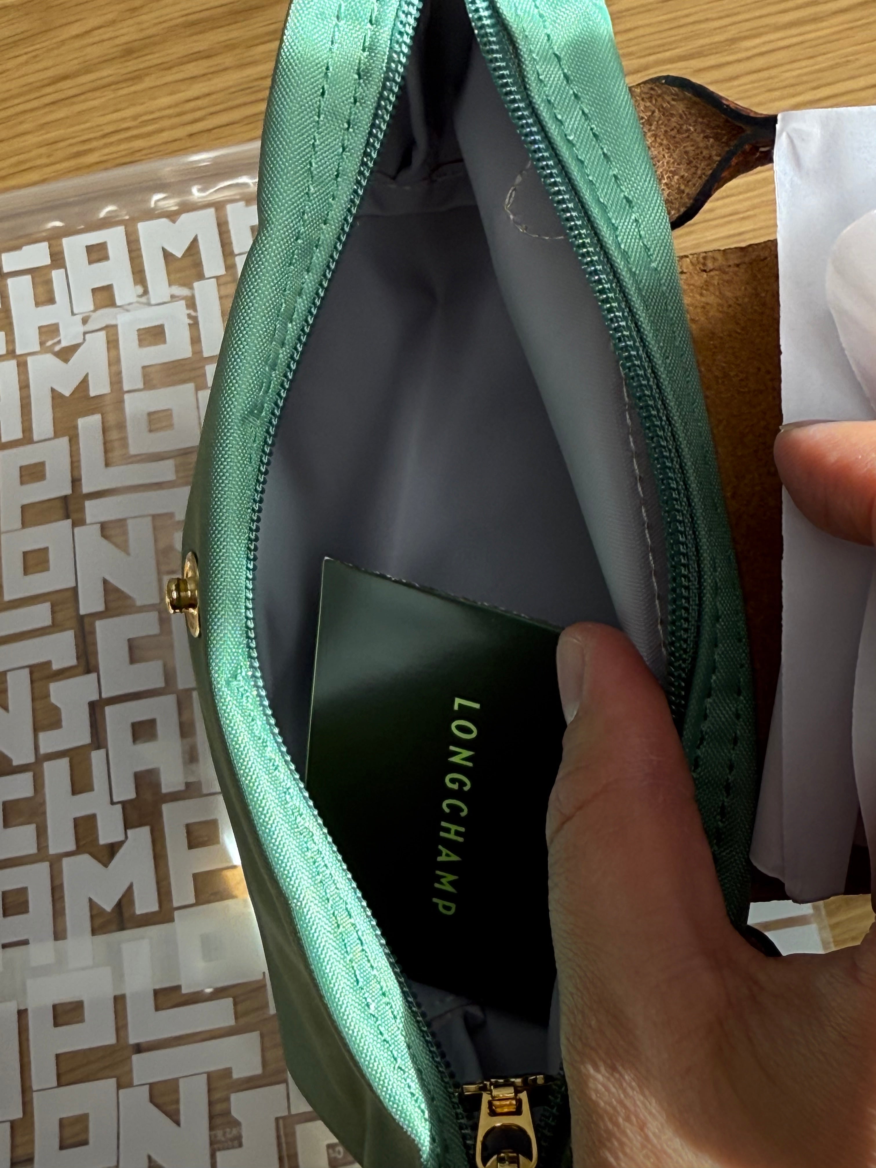 New Longchamp Le Pilate Top Handle Mini Bag In Green