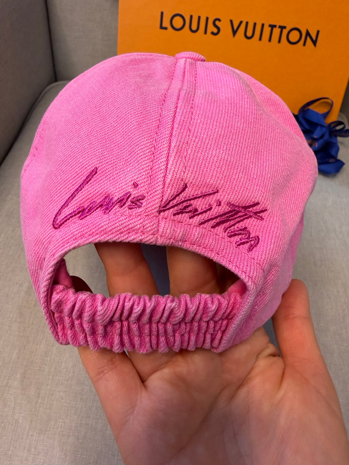 Louis Vuitton LV League Washed Baseball Cap – Pink – Brand New in Box