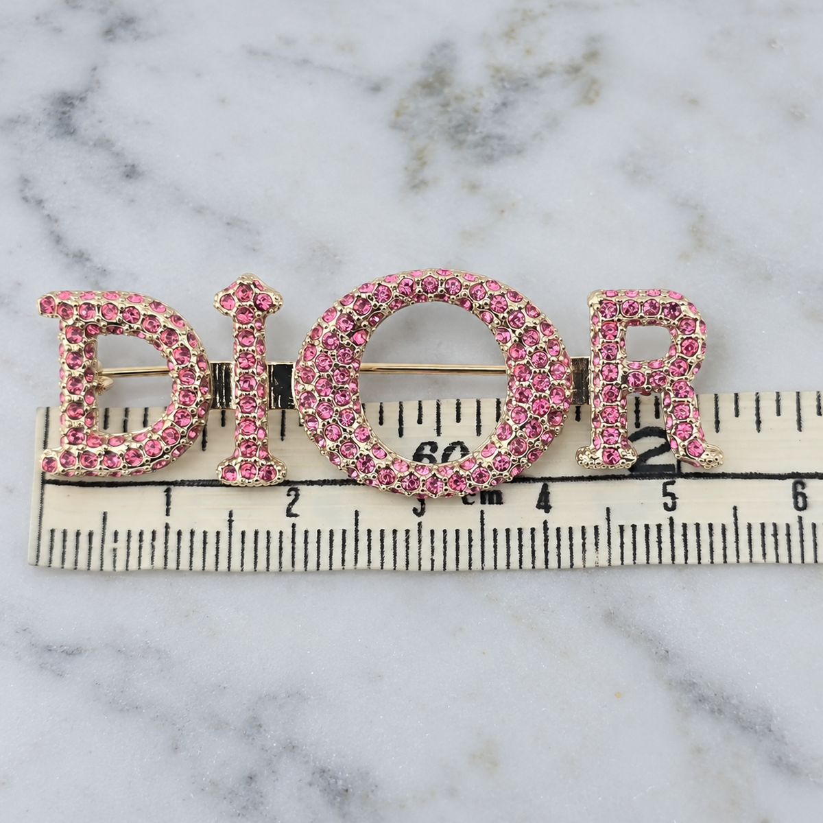 Christian Dior Miss Dior Crystal Brooch – Fuchsia Pink – Brand New with Tags