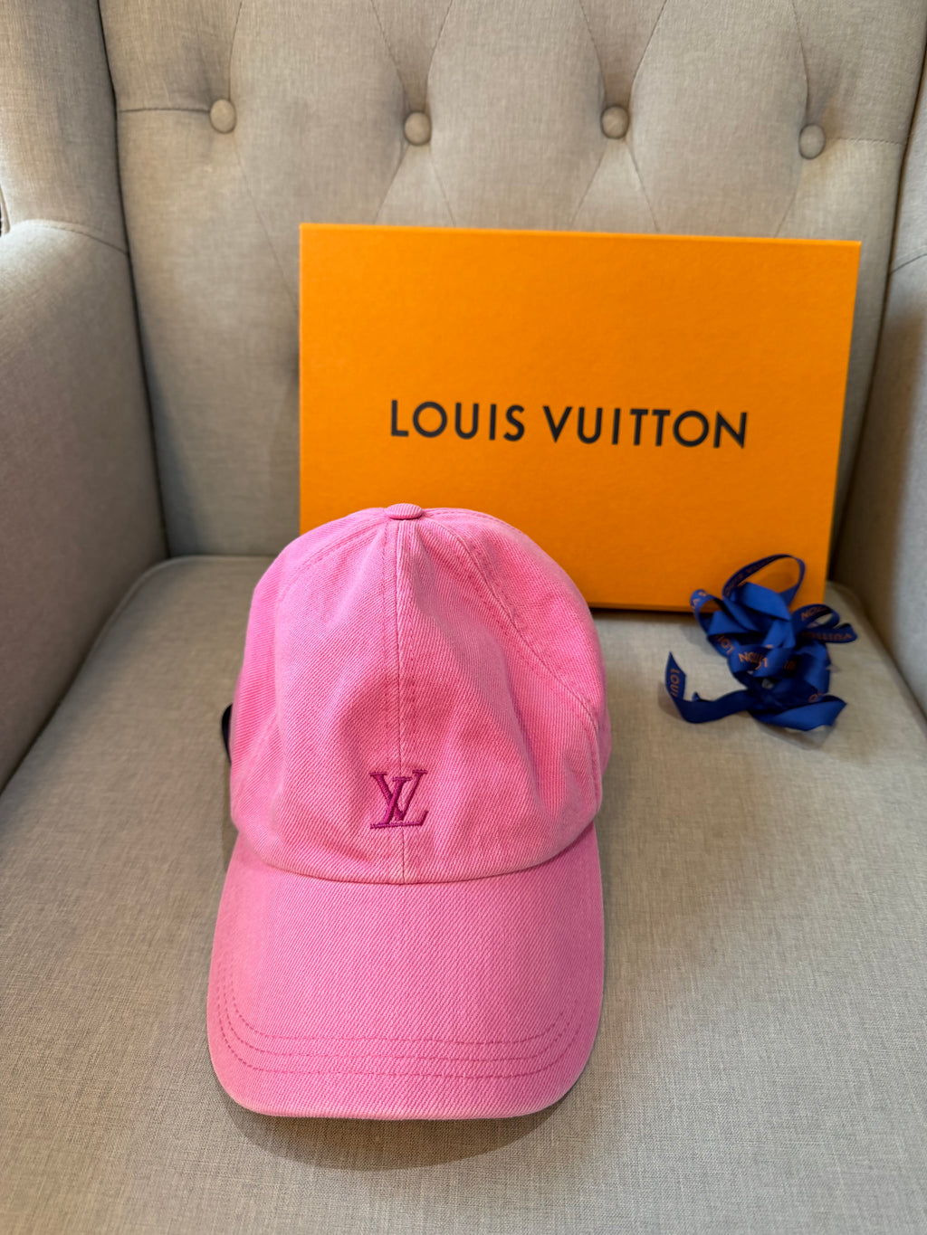 Louis Vuitton LV League Washed Baseball Cap – Pink – Brand New in Box