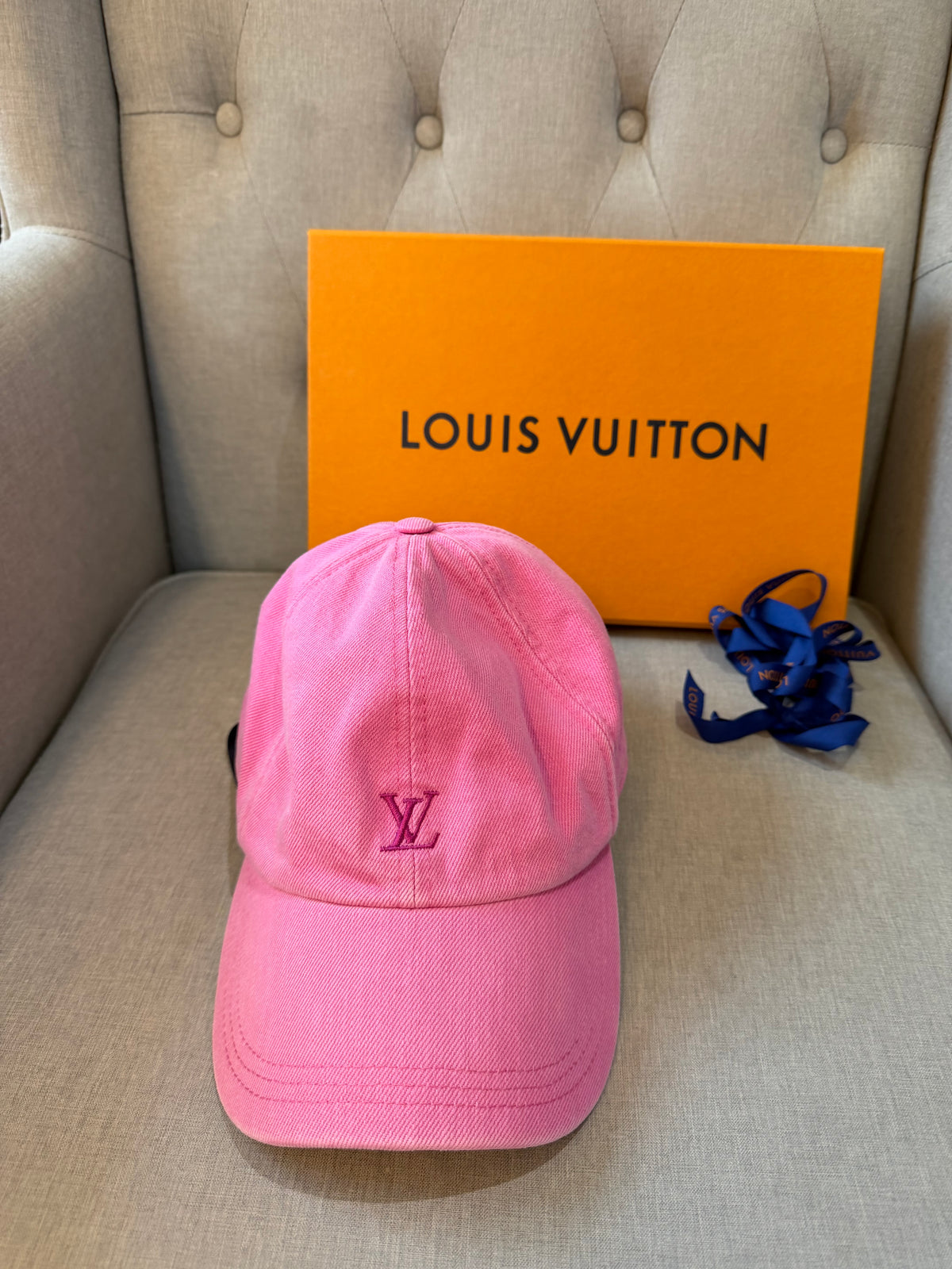 Louis Vuitton LV League Washed Baseball Cap – Pink – Brand New in Box