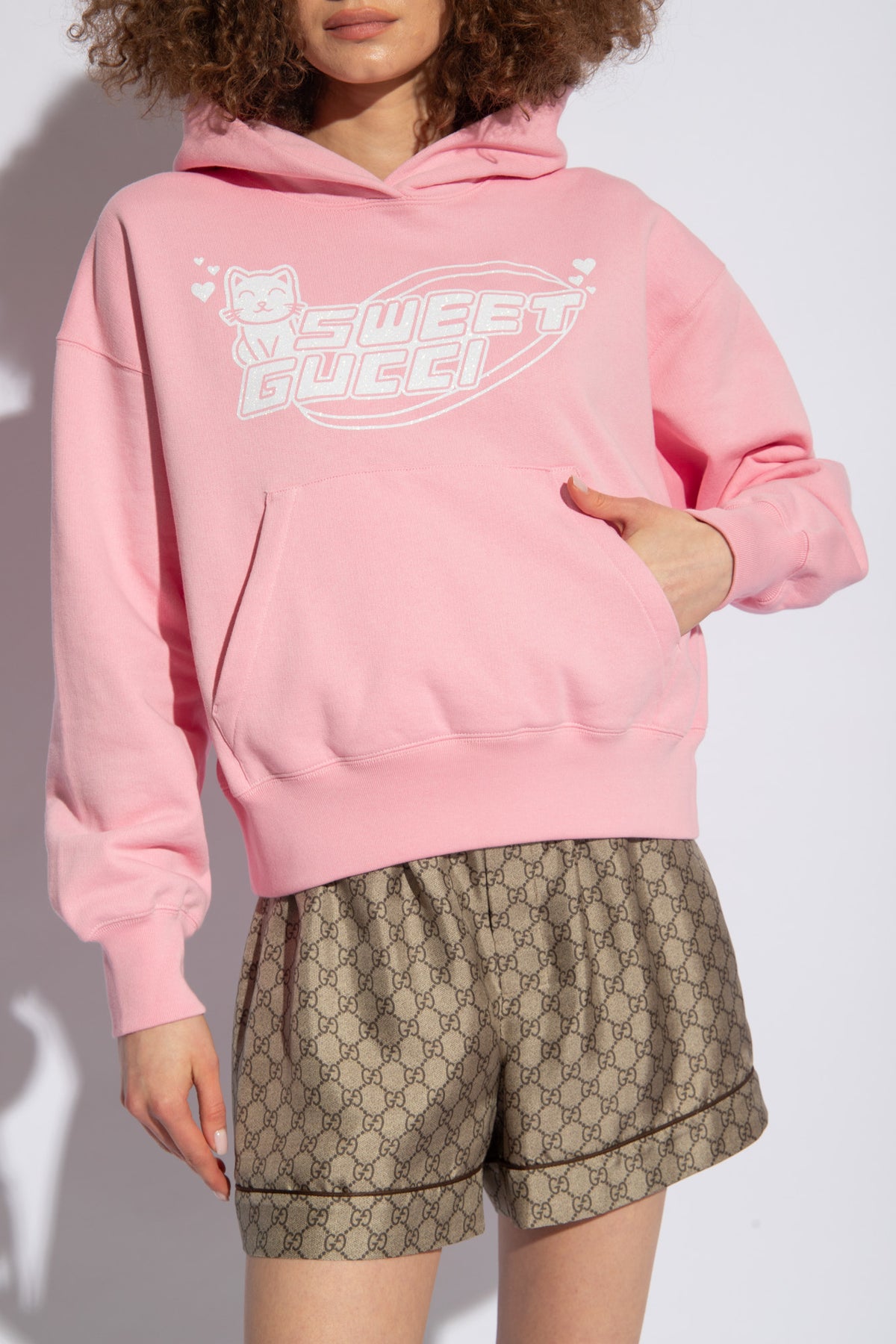 Gucci Sweet Gucci Hoodie – Bubblegum Pink – Large – Like-New Condition