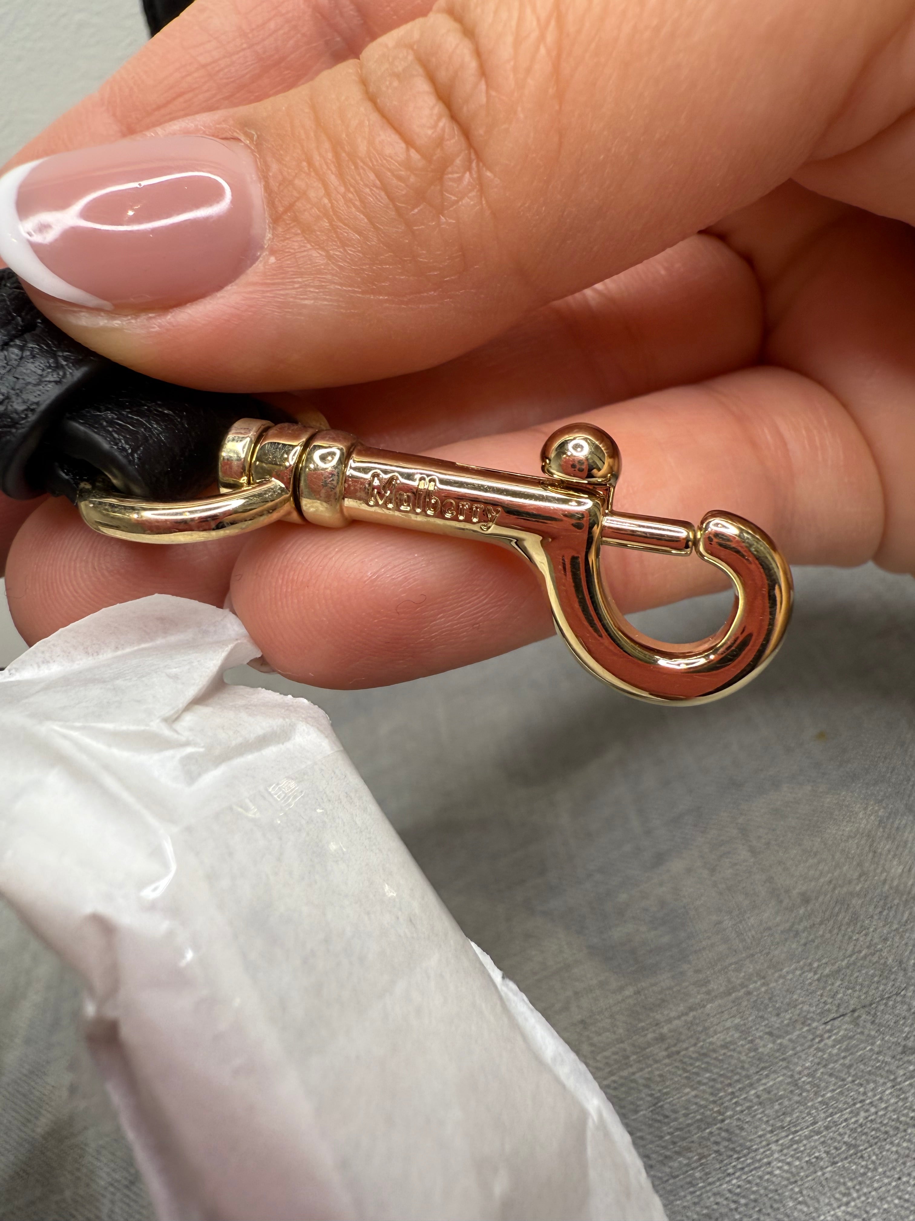 New Mulberry Classic Camera Bag in Black Small Grain Leather