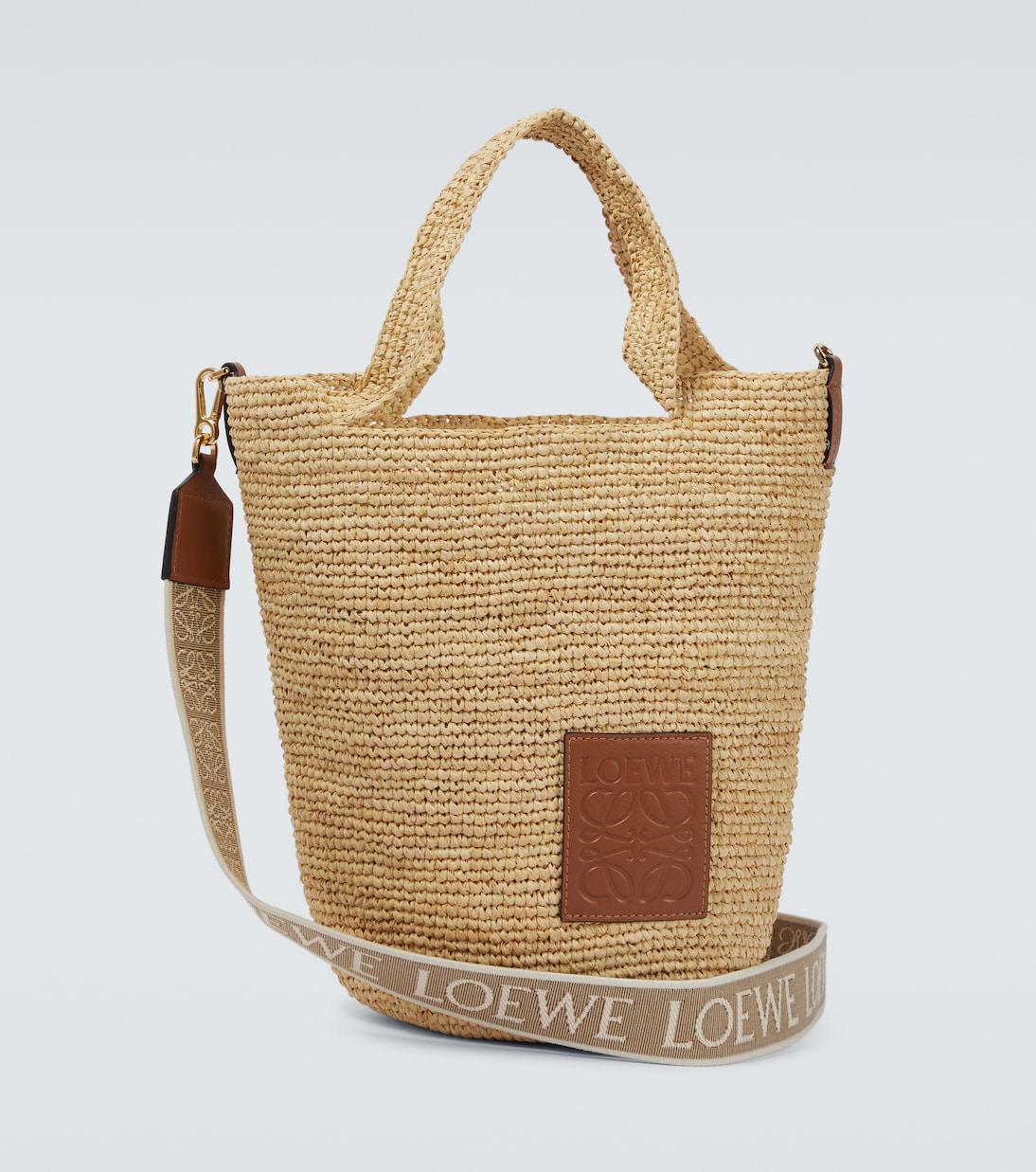 Loewe mini slit raffia beach summer bag