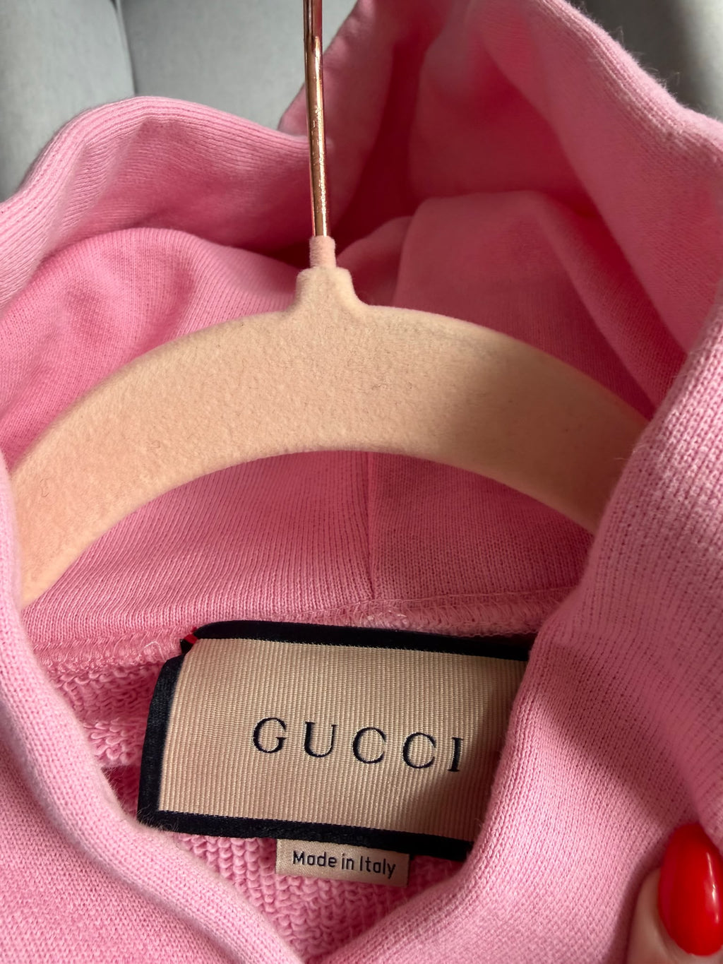 Gucci Sweet Gucci Hoodie – Bubblegum Pink – Large – Like-New Condition