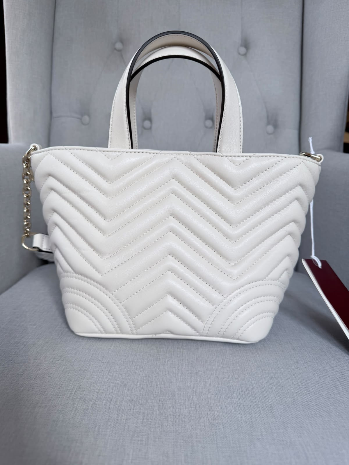 Gucci GG Marmont Small Tote Bag – Ivory – Brand New