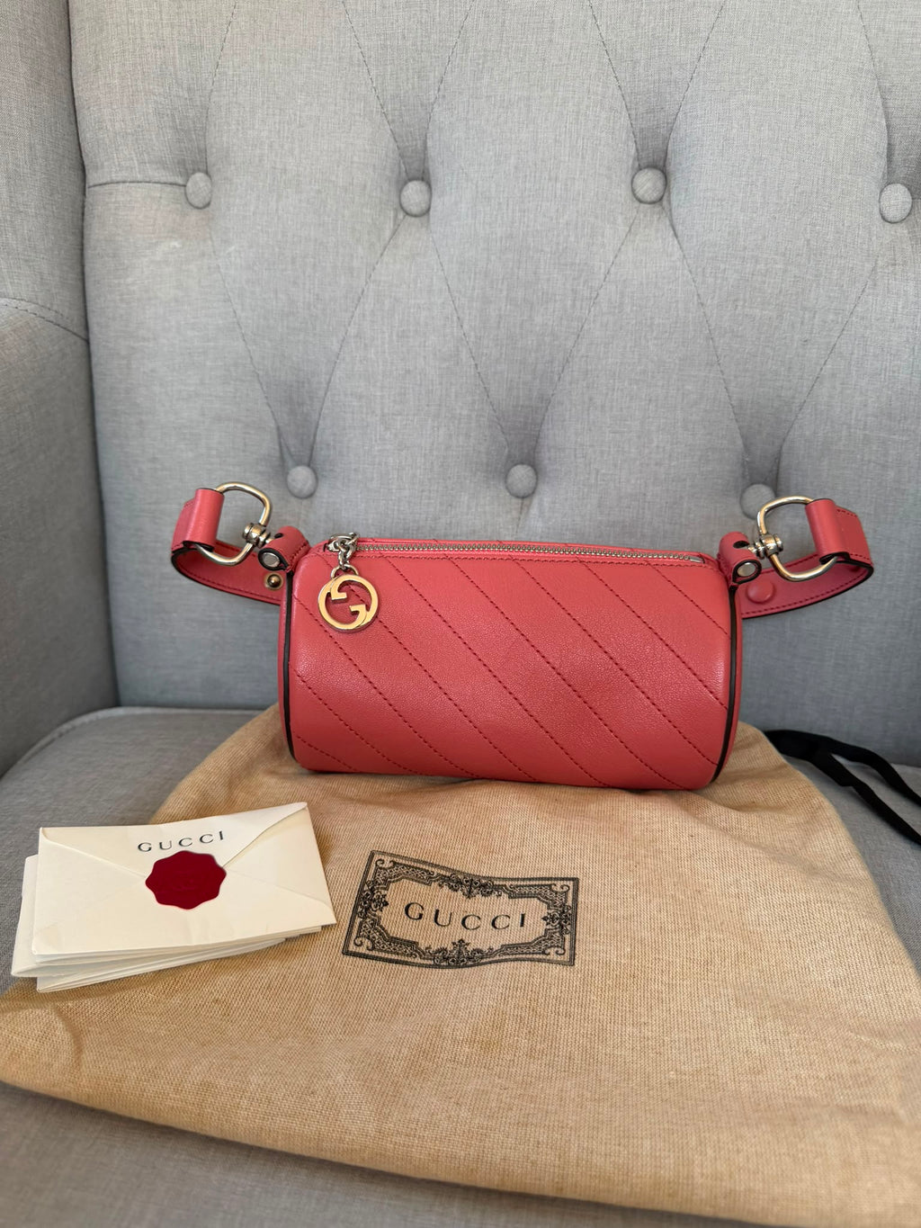 Gucci Blondie Mini Barrel Shoulder Bag